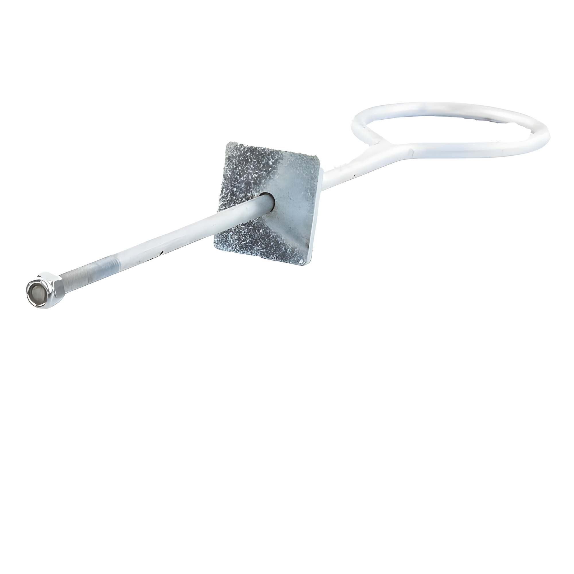 Ancla de Losa o Pared / Ajustable 63-65 cm / Argolla 13 cm / Galvanizado Electrolítico / Torre hasta 30 m (98.4 ft) — SYSCOM TOWERS · SKU SAP-01