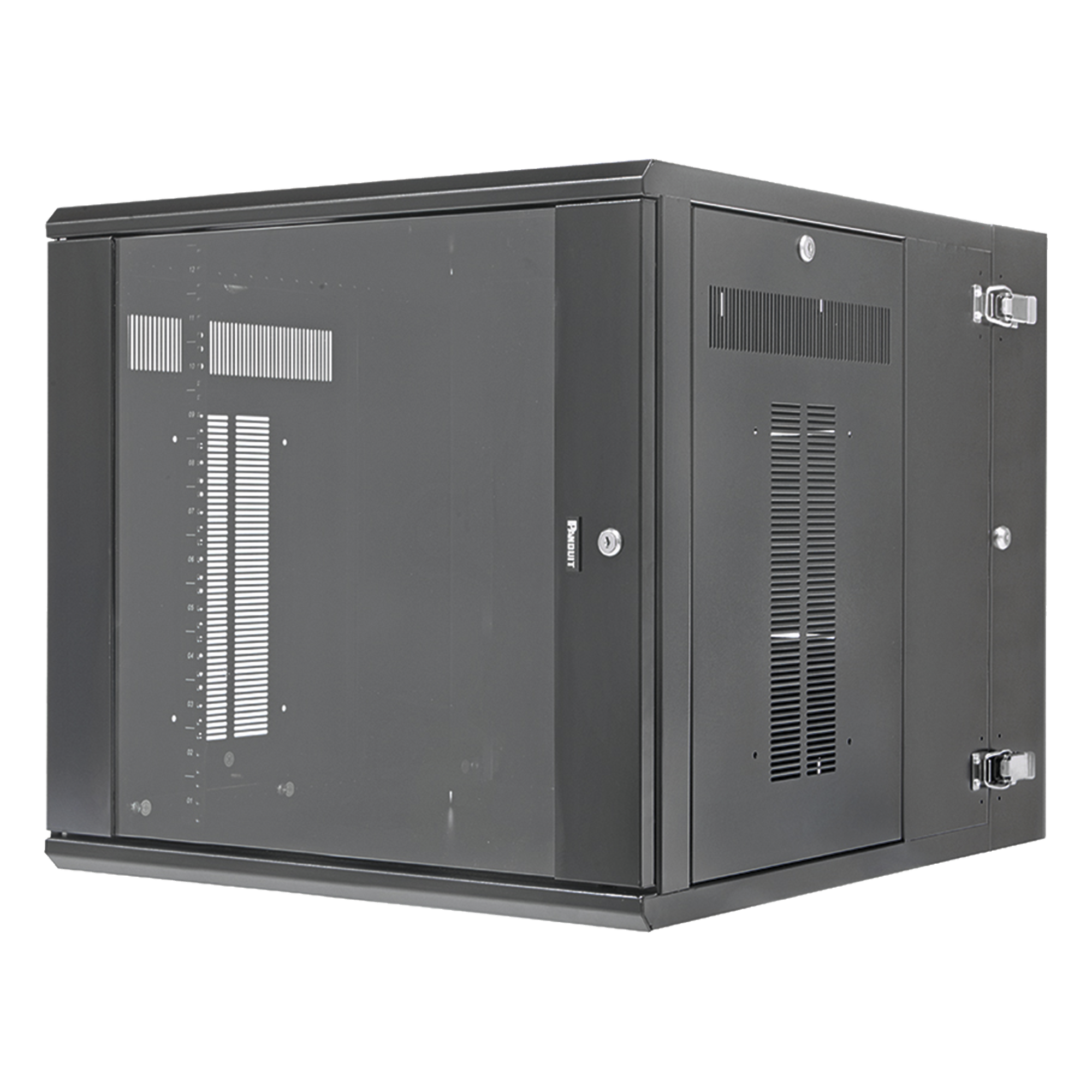 Gabinete de Montaje en Pared / 12 UR / 19in / 762mm (2.5 ft) Profundidad / Ventana de Seguridad / Acero — PANDUIT · SKU PZWMC1230W