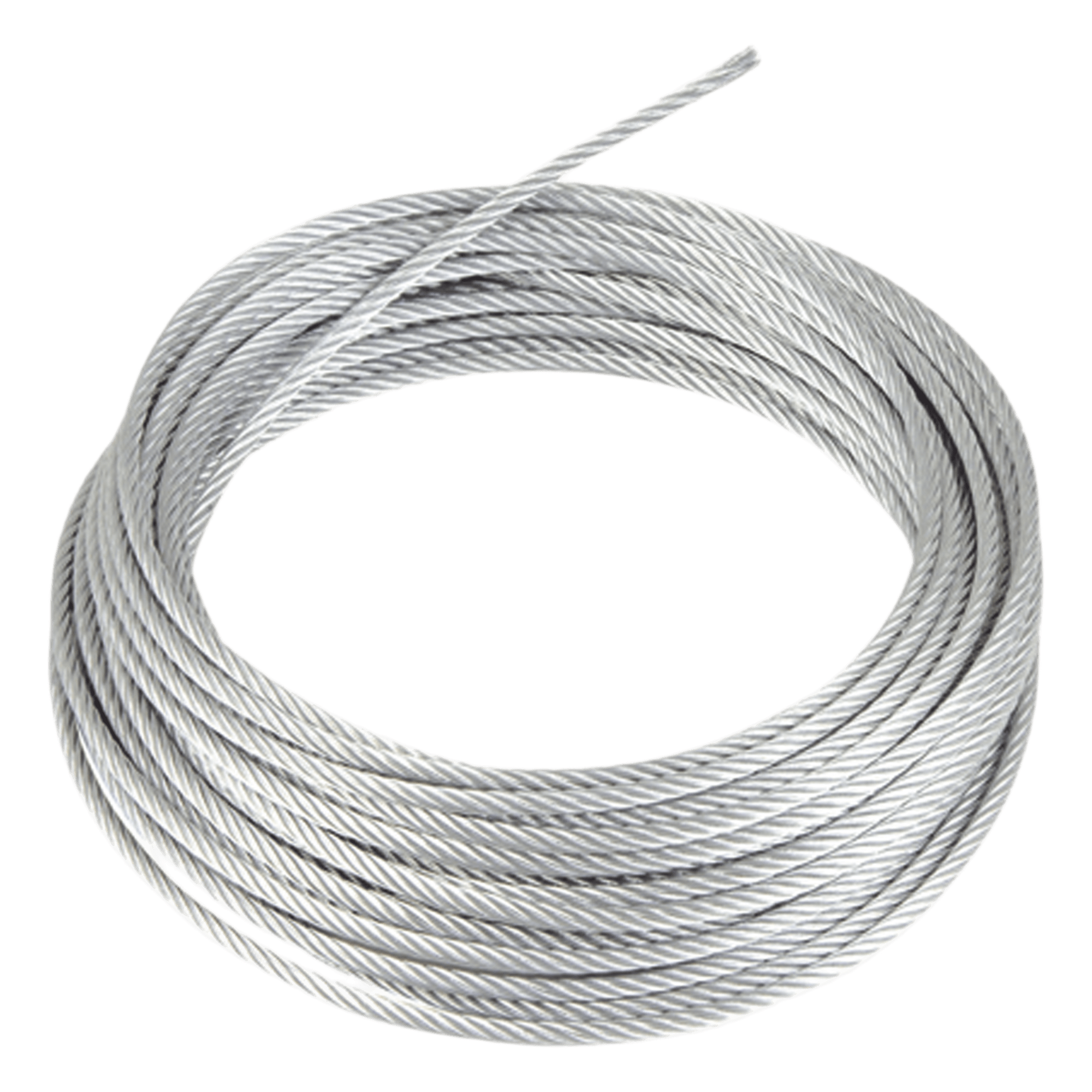 Retenida de Acero Galvanizado / 1/8" / 7 Hilos Trenzados / Carga 600 kg / 300 m (984.3 ft) / Clase A — CAMESA · SKU SRET318CAM/300MTS