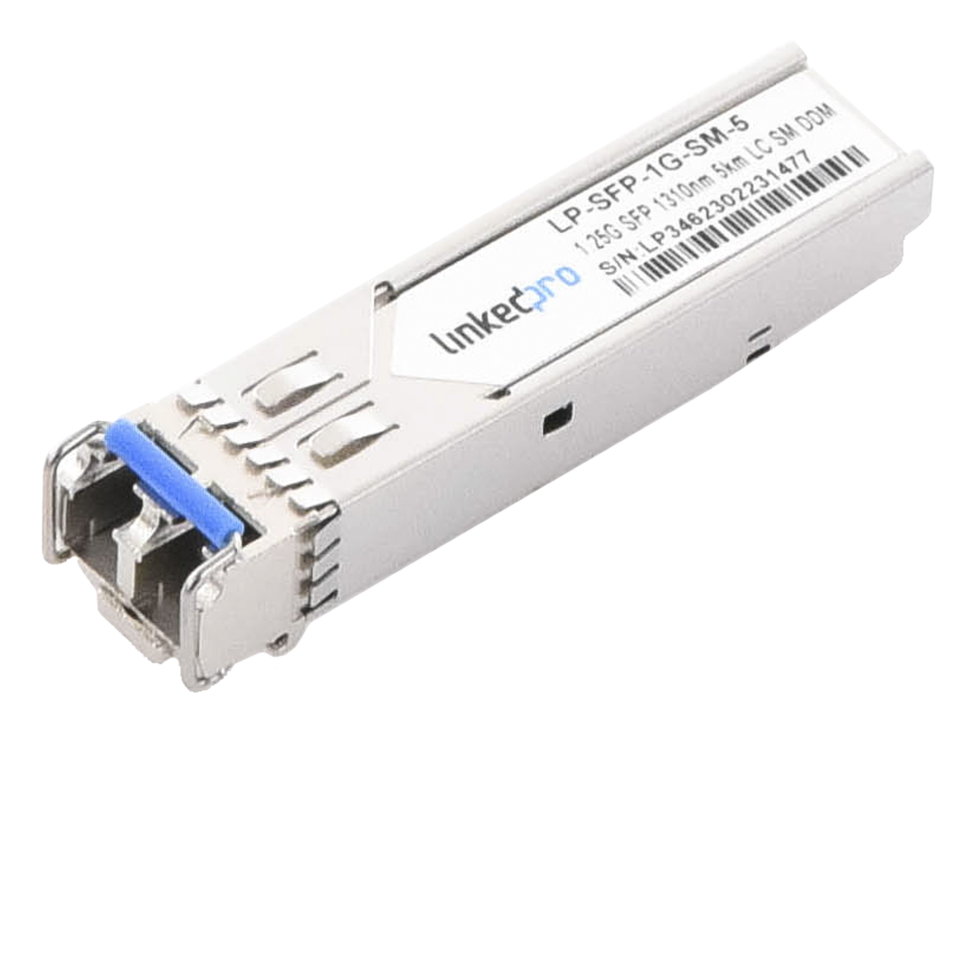 Transceptor SFP / Monomodo / 1.25 Gbps / 1310 nm / LC/UPC Dúplex / DDM / Alcance 5 km (3.1 mi) — LINKEDPRO BY EPCOM · SKU LP-SFP-1G-SM-5