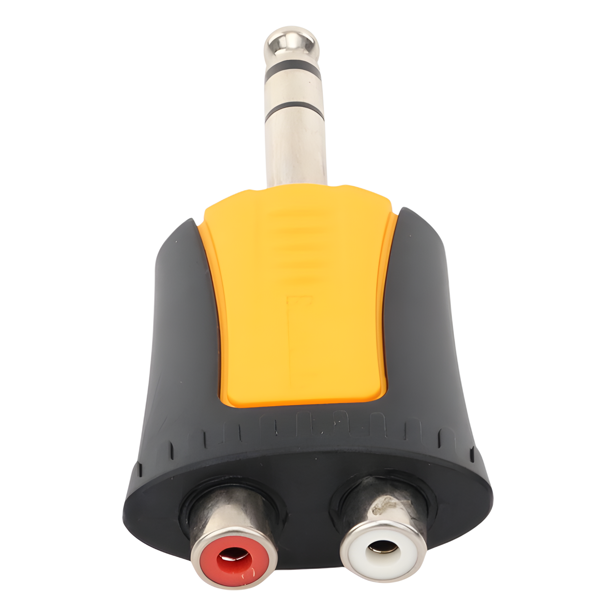 Adaptador de Audio Estéreo / Plug 1/4" (6.3 mm) a 2 x RCA Hembra / Carcasa Plástica / Precableado