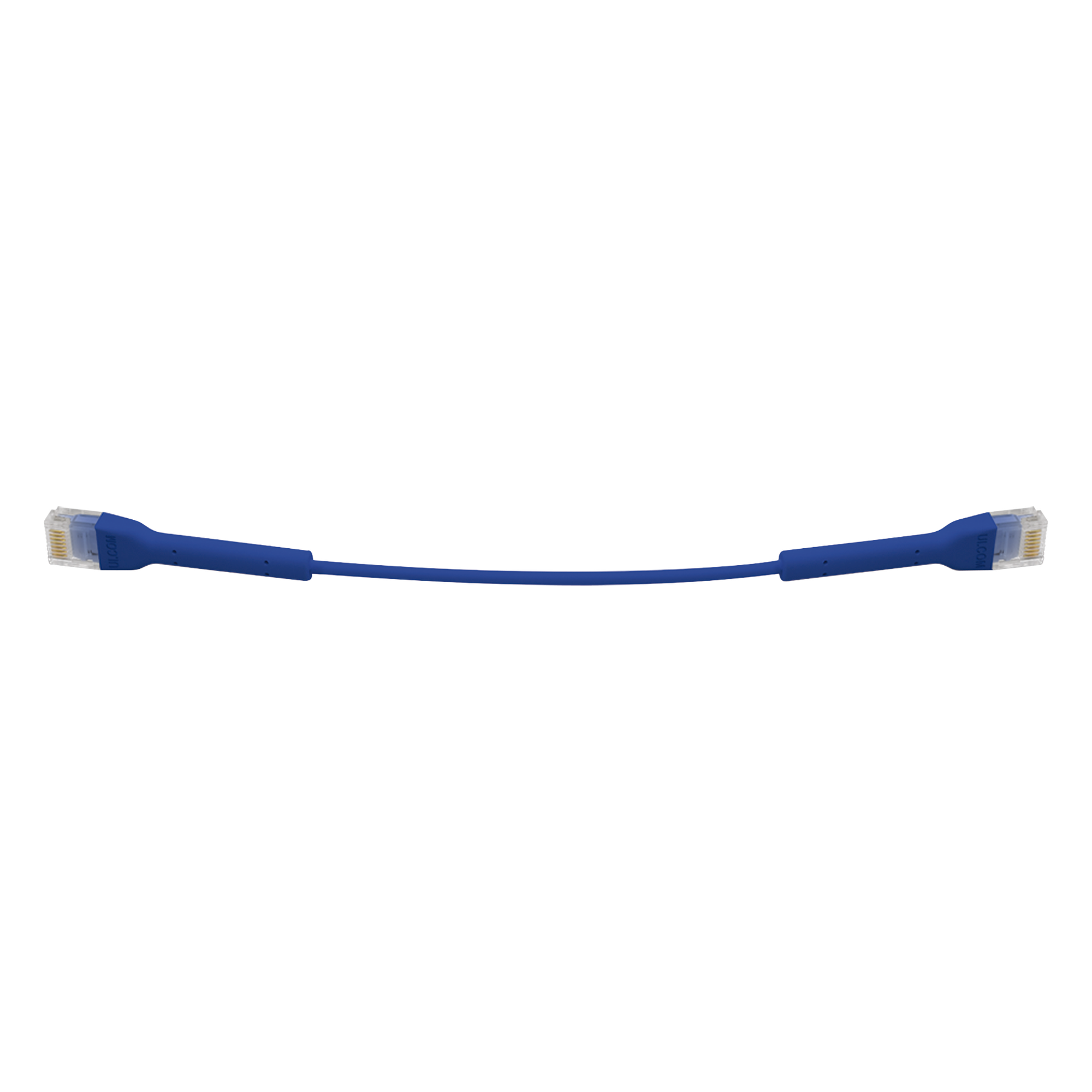 Cable Ethernet Patch / Cat6 / 22 cm (0.72 ft) / Conector RJ45 Flexible / Azul — UBIQUITI · SKU UC-PATCH-RJ45-BL