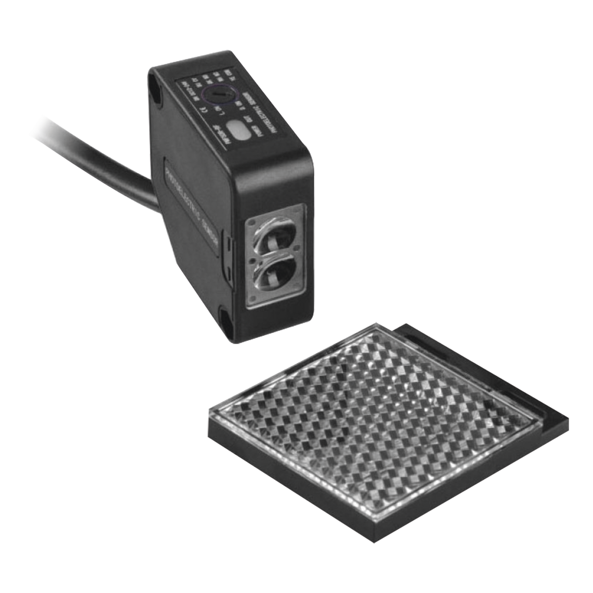 Detector Fotoeléctrico / Alcance Ajustable 0-7 m (0-23 ft) / Salida Relevador 24 VCC @ 3A / IP65 / LED de Alineación / 12-24 VCC — ACCESSPRO · SKU XBS-RR7