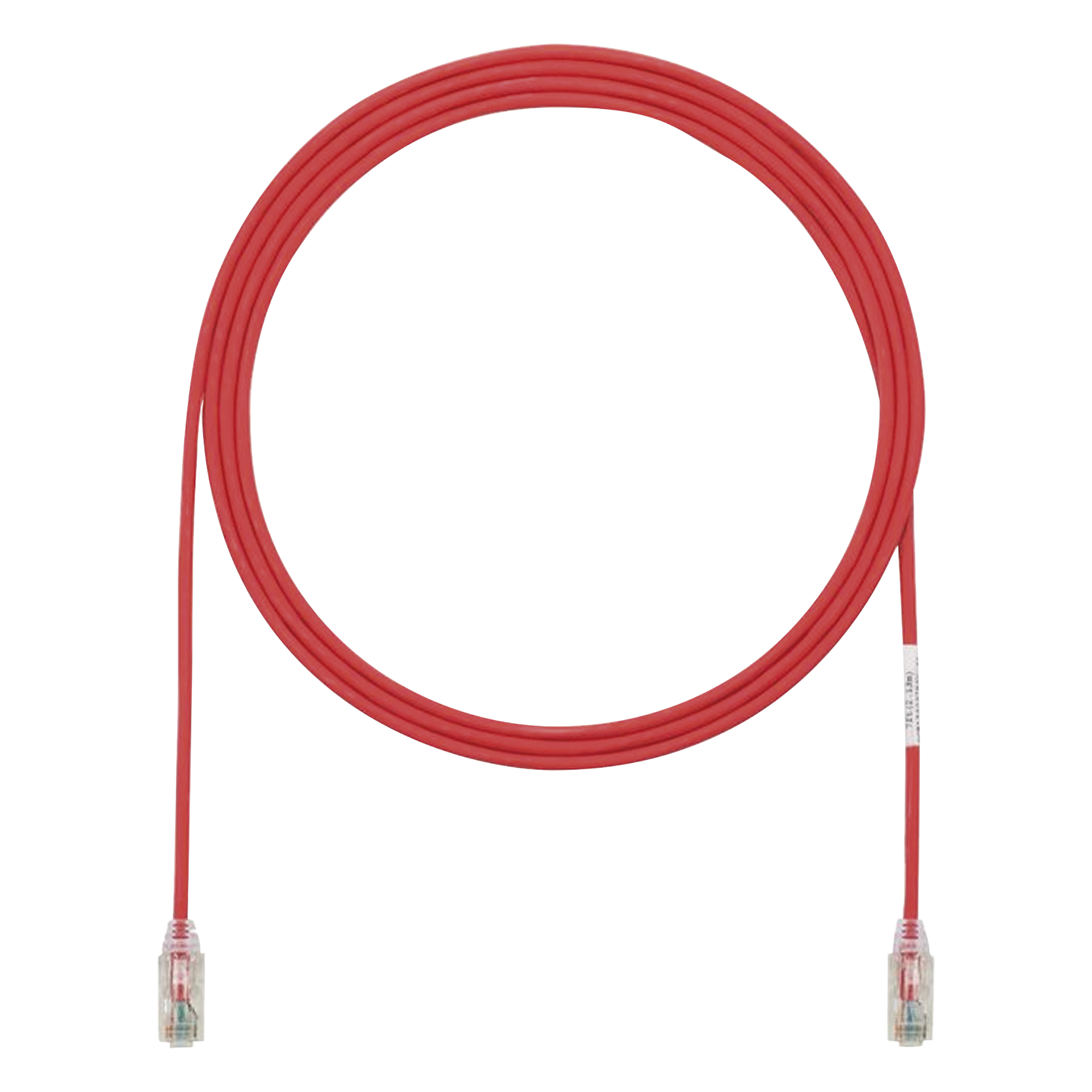 Cable de Parcheo Cat6 UTP / 28AWG Diámetro Reducido / 2.13 m (7 Pies) / LSZH-CM Doble Clasificación / PoE++ / Rojo — PANDUIT · SKU UTP28SP7RD