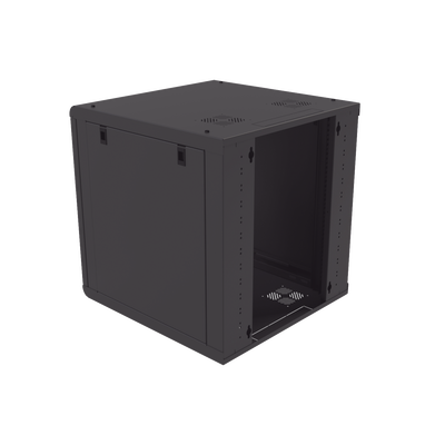 Gabinete de Pared 12U de 635 mm de Profundidad, Rack de 19 in en Acero Reforzado: Compacto y Resistente para Soluciones Profesionales