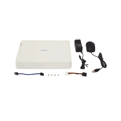 DVR Híbrido / 16 Canales TurboHD + 2 Canales IP / 2 Megapixel (1080p) Lite / AcuSense Lite / Audio Bidireccional / H.265+ / 1 Bahía HDD / Salida Full HD