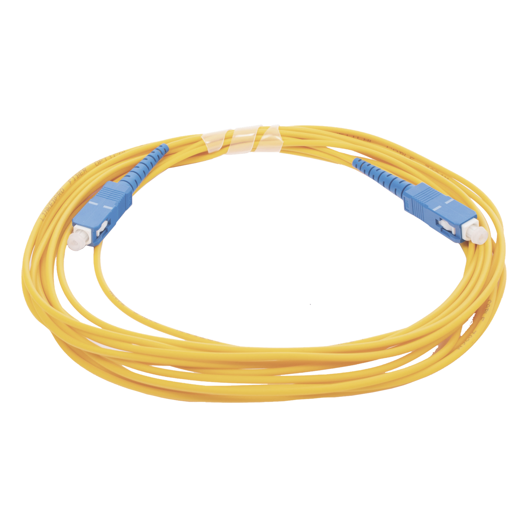 Jumper de Fibra Óptica / SC/UPC a SC/UPC / Monomodo OS2 / Simplex / 5 m (16.40 ft) / 2 mm / PVC