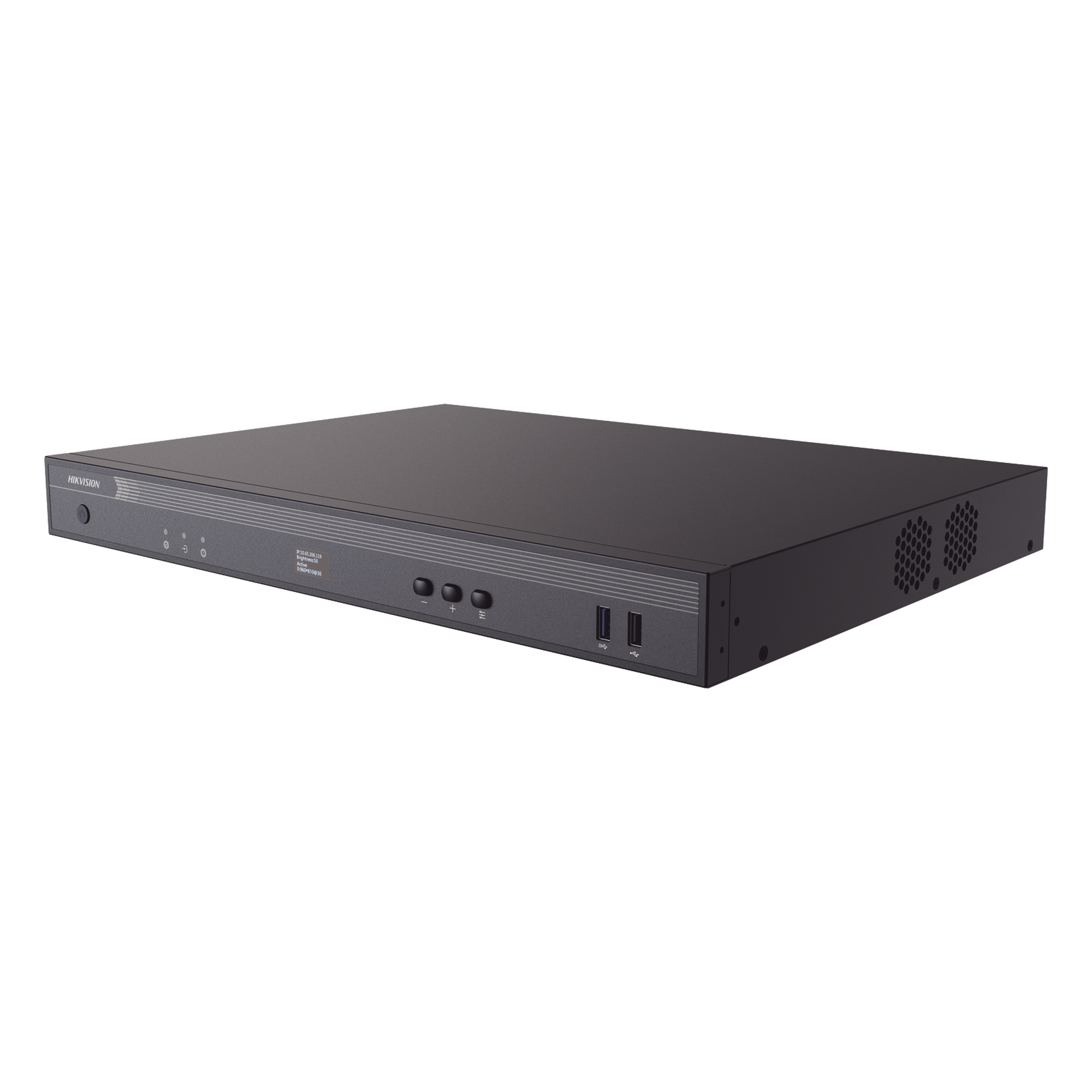 Controlador LED para Videowall / 12 Puertos RJ45 / 7.8 MP Carga Total / HDMI 4K + DVI / Android 12 Integrado / 1U Rack — HIKVISION · SKU DS-DT60P-02HDI12NO/U
