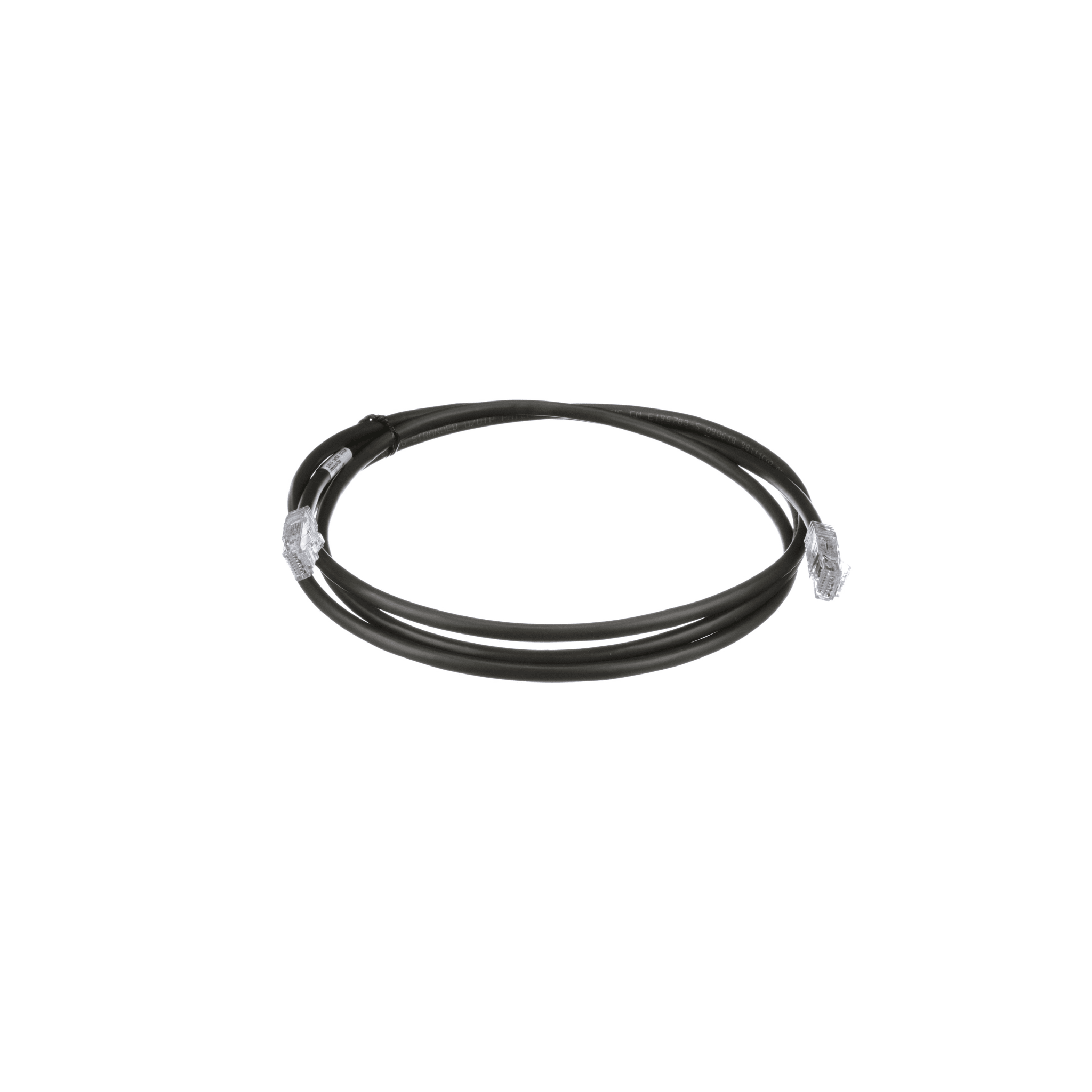 Cable de Parcheo UTP, Cat6A, 24 AWG, CM, Color Negro, 15.24 Metros (50 Pies)