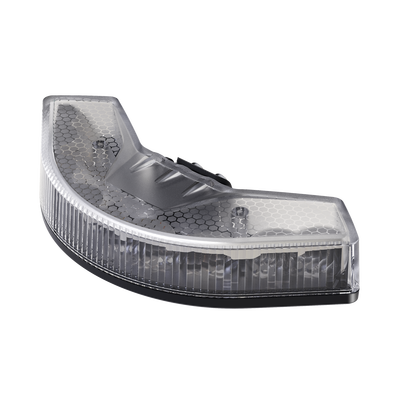 Luz Auxiliar Esquinera de 9 LED, Ambar, Lente Transparente, SAE