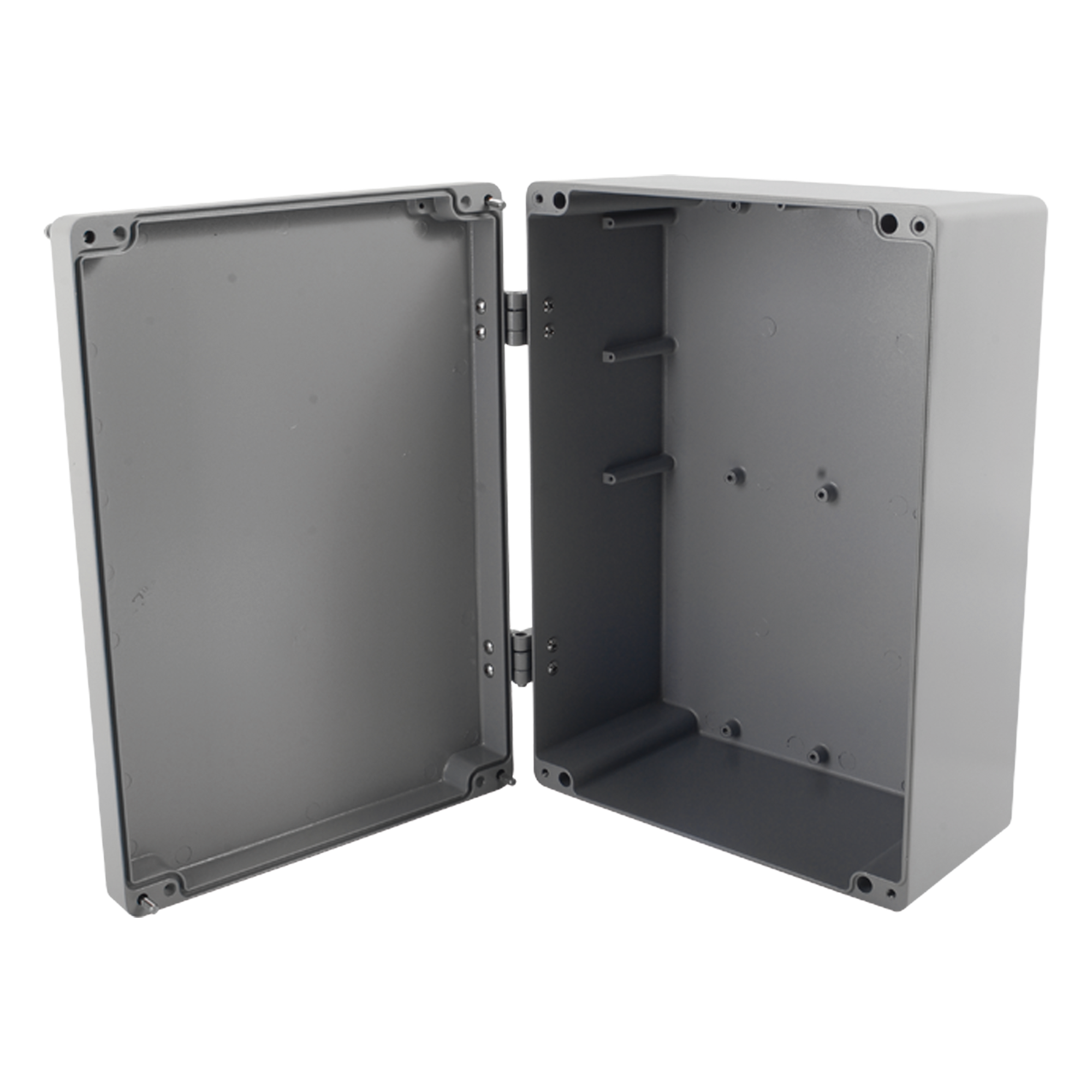 Gabinete para Exterior / Aluminio / IP66 / 390 x 280 x 158 mm / -40 a 120 °C / Montaje en Pared