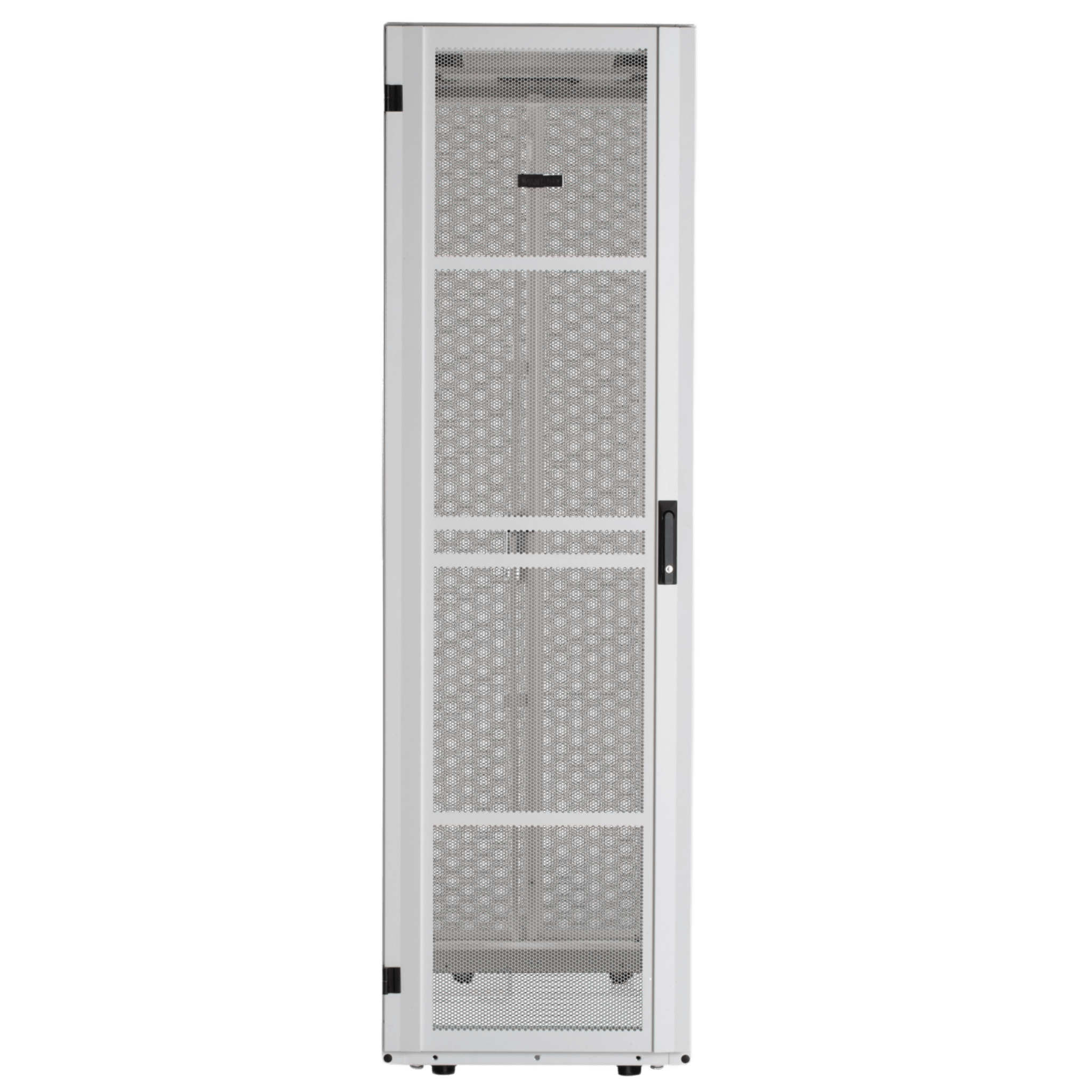 Gabinete de Servidores / 48 UR / 600 x 1200 mm / Puertas Perforadas 80% / Carga Estática 1588 kg / Acero Epoxi