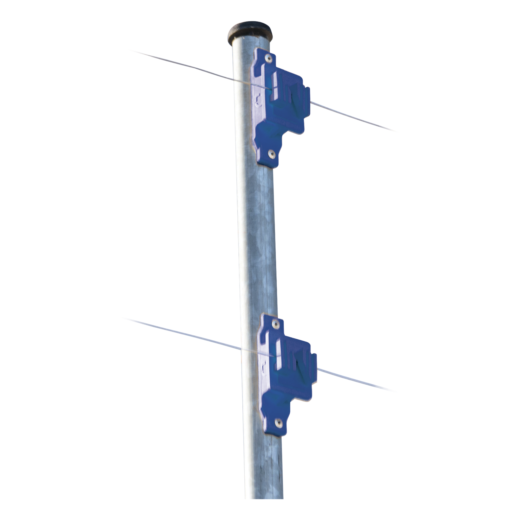 Aislador de Paso para Cerco Eléctrico / Aislamiento 18 kV / Resistencia Mecánica 10.2 kg / Protección UV / Polipropileno y Policarbonato — SFIRE · SKU SFPASOB