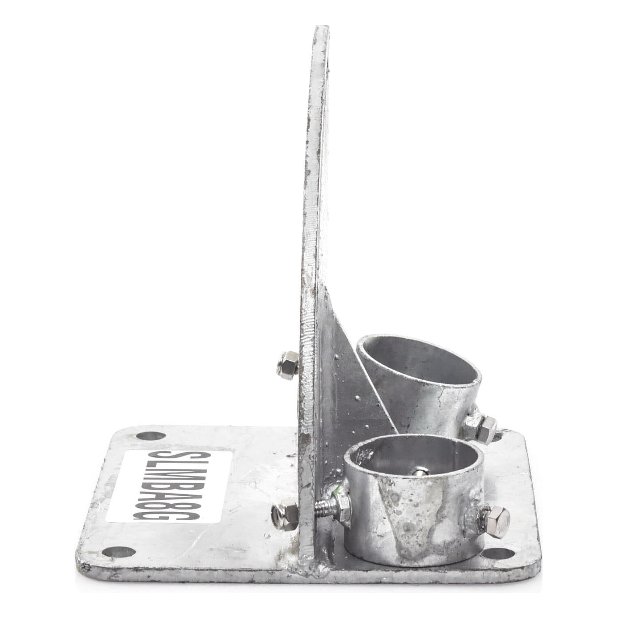 Base para Mástil / Ajuste de Ángulo 0° a 60° / Acero Galvanizado / Mástil 1