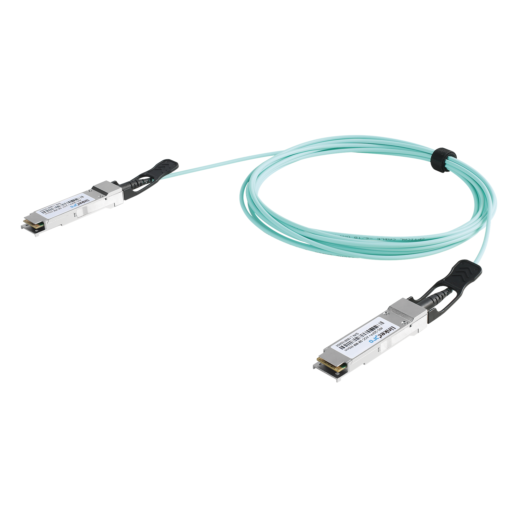 Cable AOC QSFP+ / 40 Gbps / Longitud 1 m (3.3 ft) / Fibra Óptica Activa / Conectores de Alta Densidad — LINKEDPRO · SKU LP-AOC-40G-1M