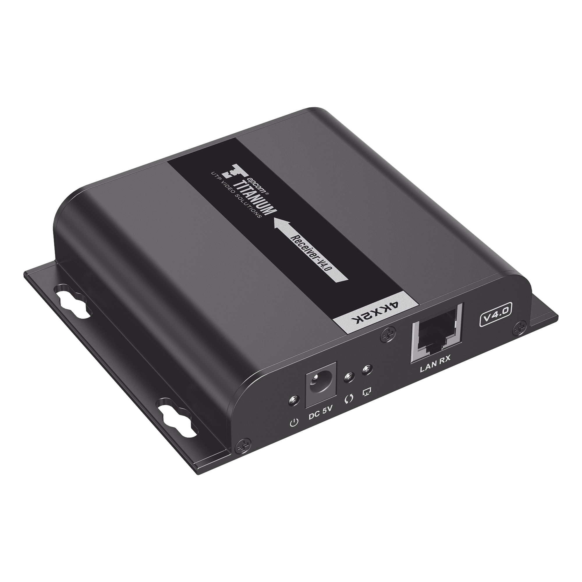 Receptor HDMI Extensor / 4K @ 30Hz / Alcance 120 m (393.7 ft) / Cat 5e/6 / HDbitT / IR / HDCP 1.3 / Switch Gigabit