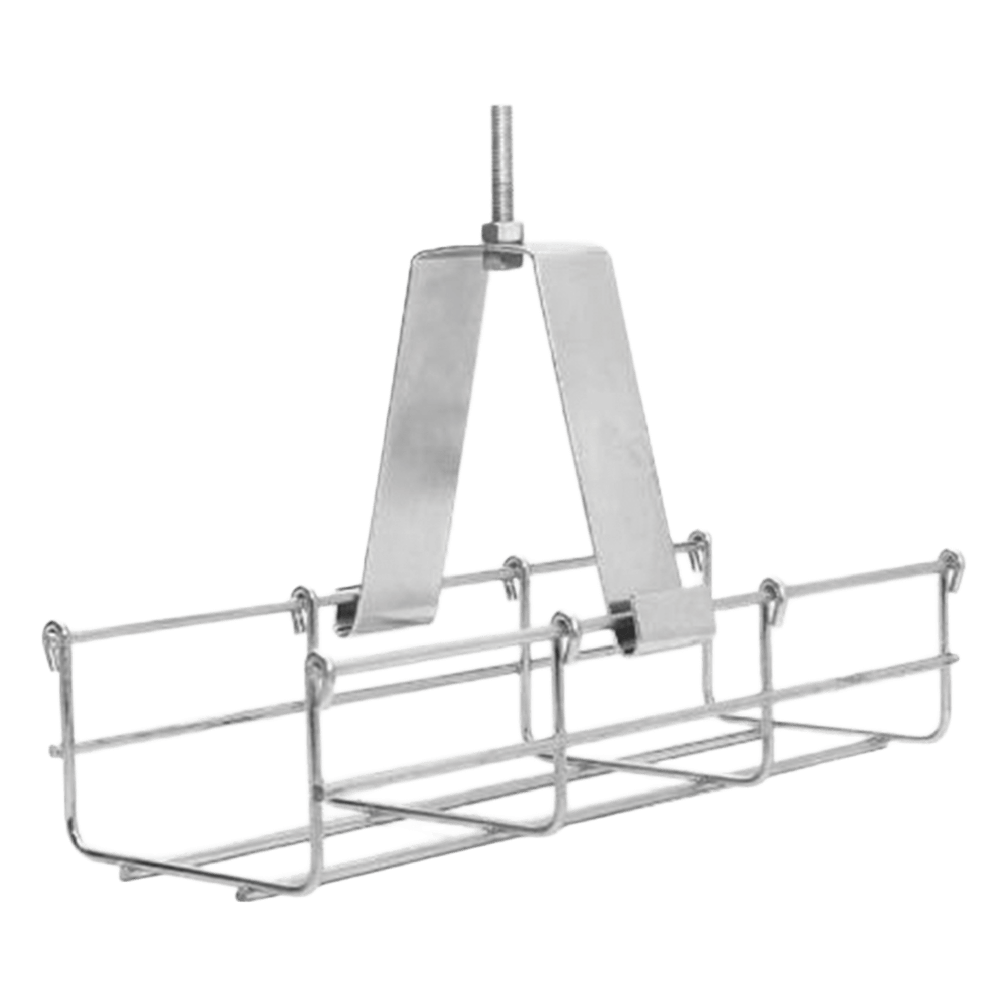 Soporte de Techo para Charola / 100 mm / Tipo Péndulo / Acero Calibre 14 / Electro Zinc / Falso Plafón — CHAROFIL · SKU MG-51-140EZ