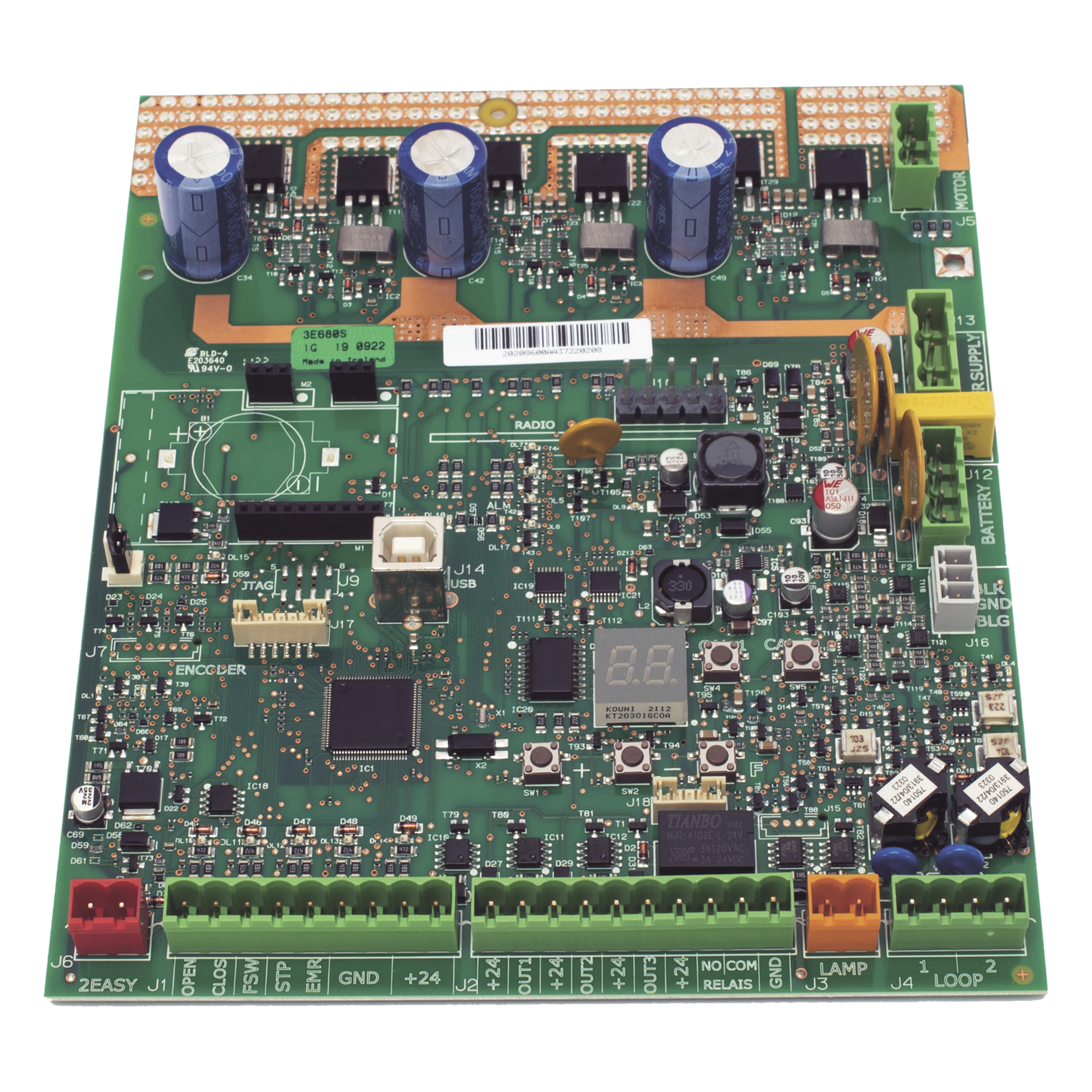 Tarjeta de control / 36VDC / Antiaplastamiento EN 12978 / Industrial / B680H — FAAC · SKU 63003452