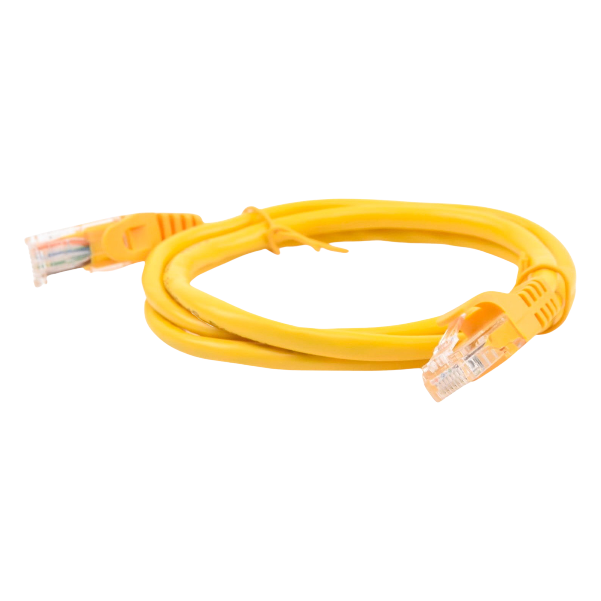 Cable de Parcheo UTP Cat5e / 1 Metro (3.28 Pies) / Amarillo / RJ45 / 100 Ohm