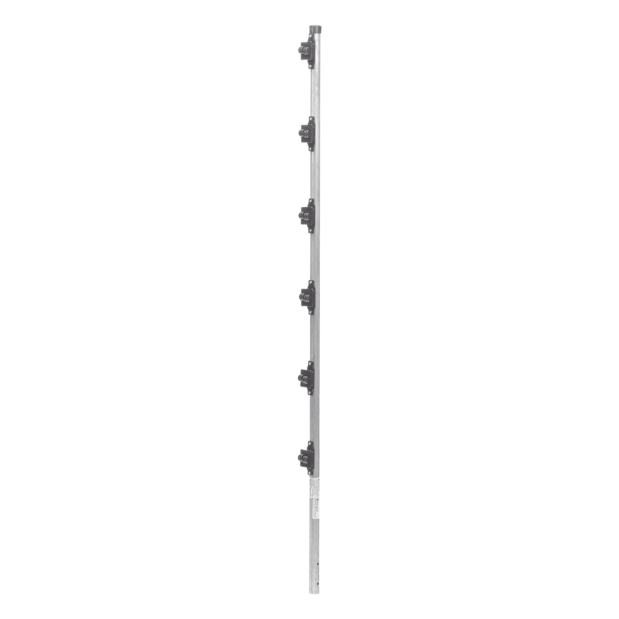 Poste para Cerca Electrificada / 6 Aisladores de Paso / Acero Galvanizado Calibre 18 / Altura 1.4 m (4.6 ft) / Fijación en Concreto / Intemperie — EPCOM INDUSTRIAL · SKU SYS-POST-10