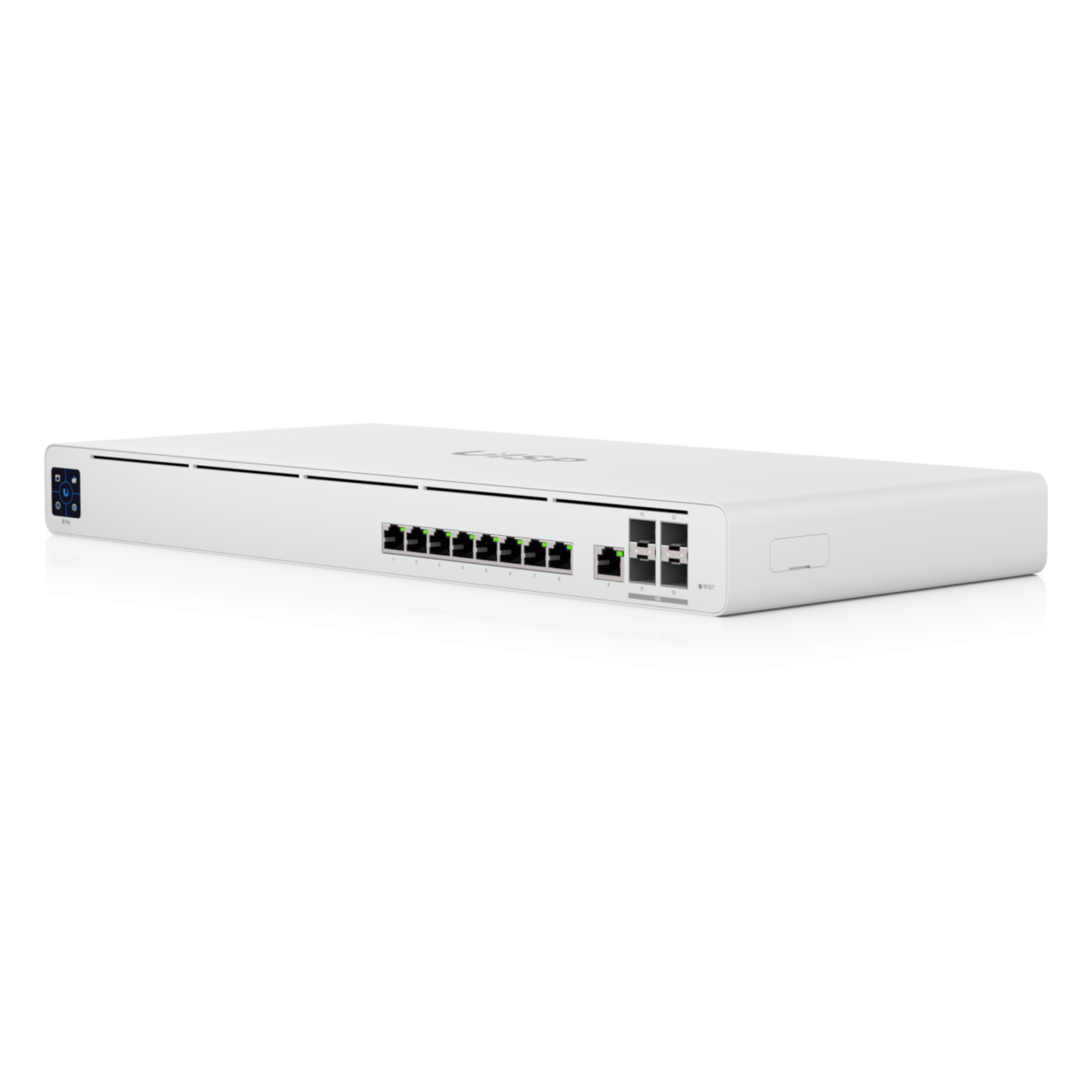 Router para ISP / 9 Puertos GbE RJ45 / 4 Puertos 10G SFP+ / Switch Capa 2 / NAT 9.5 Gbps / Pantalla Táctil 1.3" / Montaje en Rack
