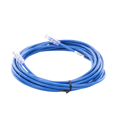 Cable de Parcheo UTP Categoría 6, con Plug Modular en Cada Extremo - 6 Metros (19.69 Pies) - Azul