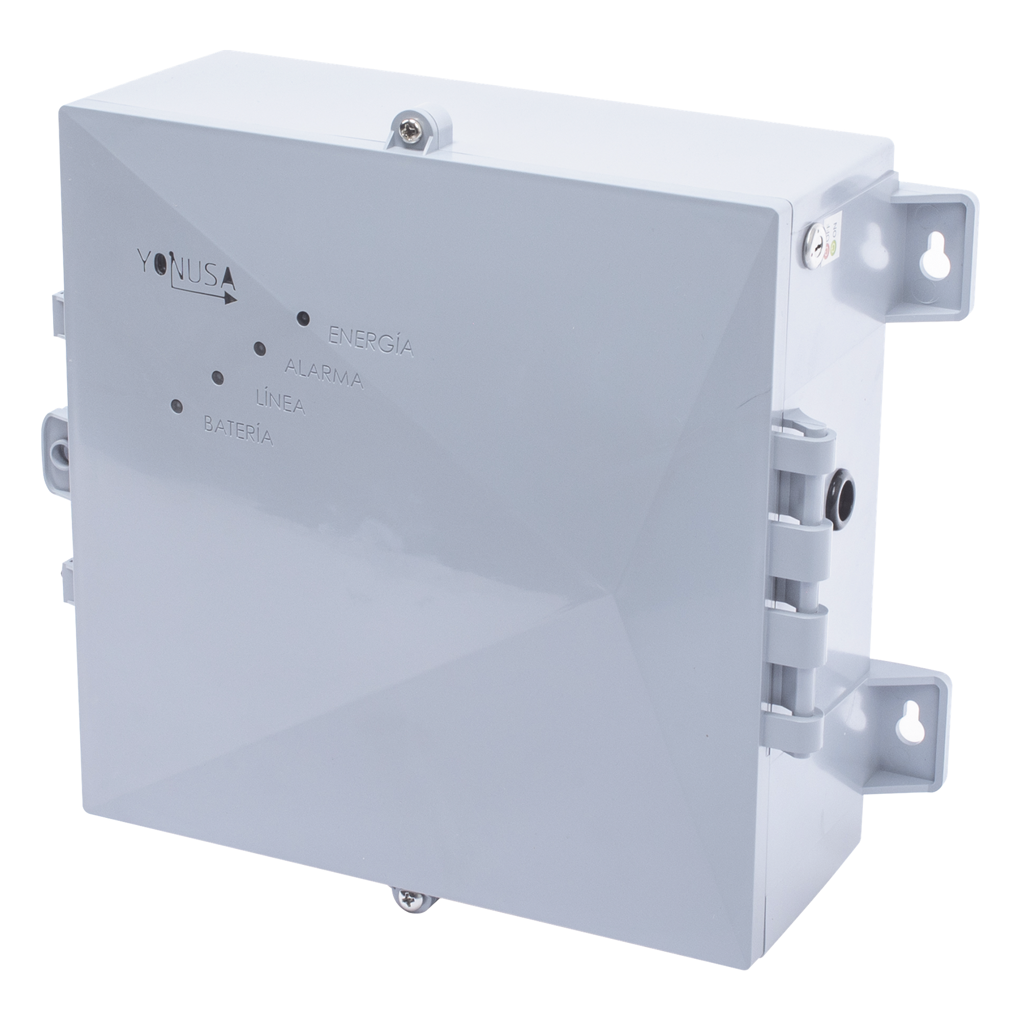 Energizador con tecnología SMT de 12,000Volts-1Joule/ 2500Mts Lineales de Protección / Cercas Electrificadas