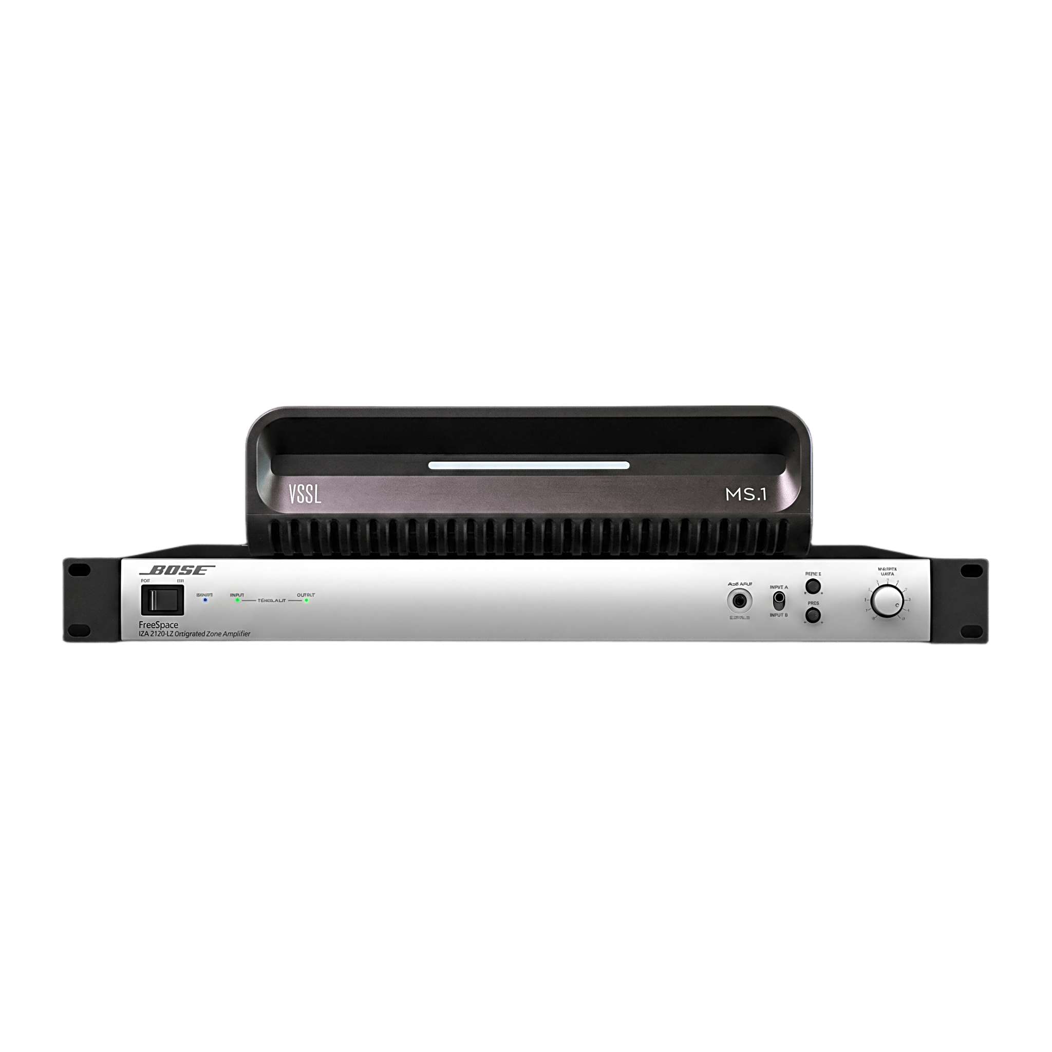 KIT Amplificador IZA2120LZ y Streamer de Audio Modular MS.1 | PoE + USB-C | HDMI eARC + Óptica + RCA | Bluetooth LE Audio | WiFi | Control4-Crestron-Elan-RTI-URC-Savant-Lutron | AirPlay2-GoogleCast-SpotifyConnect