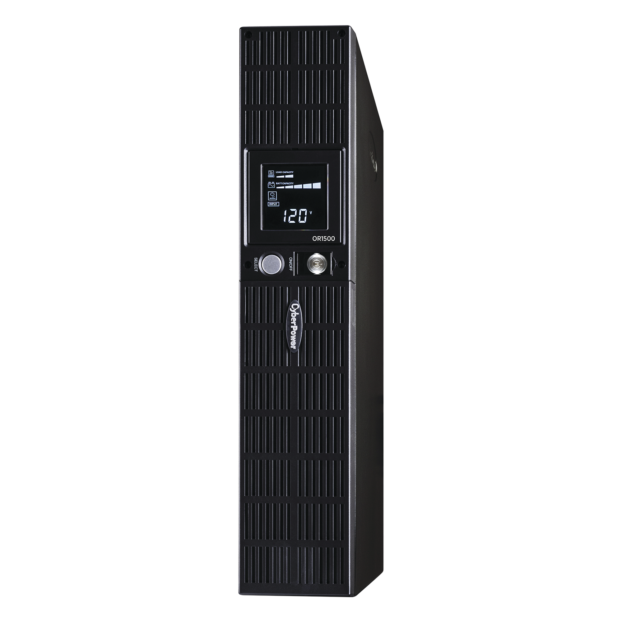 UPS Línea Interactiva / 1500 VA / 900 W / 8 Tomas NEMA 5-15R / Torre o Rack 2U / AVR Integrado / LCD Multifunción
