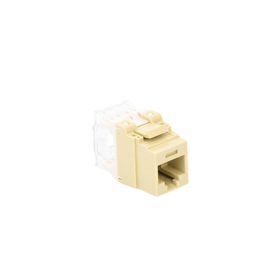 Conector Jack Estilo 110 (de Impacto), Tipo Keystone, Categoría 5e, de 8 Posiciones y 8 Cables, Color Marfil
