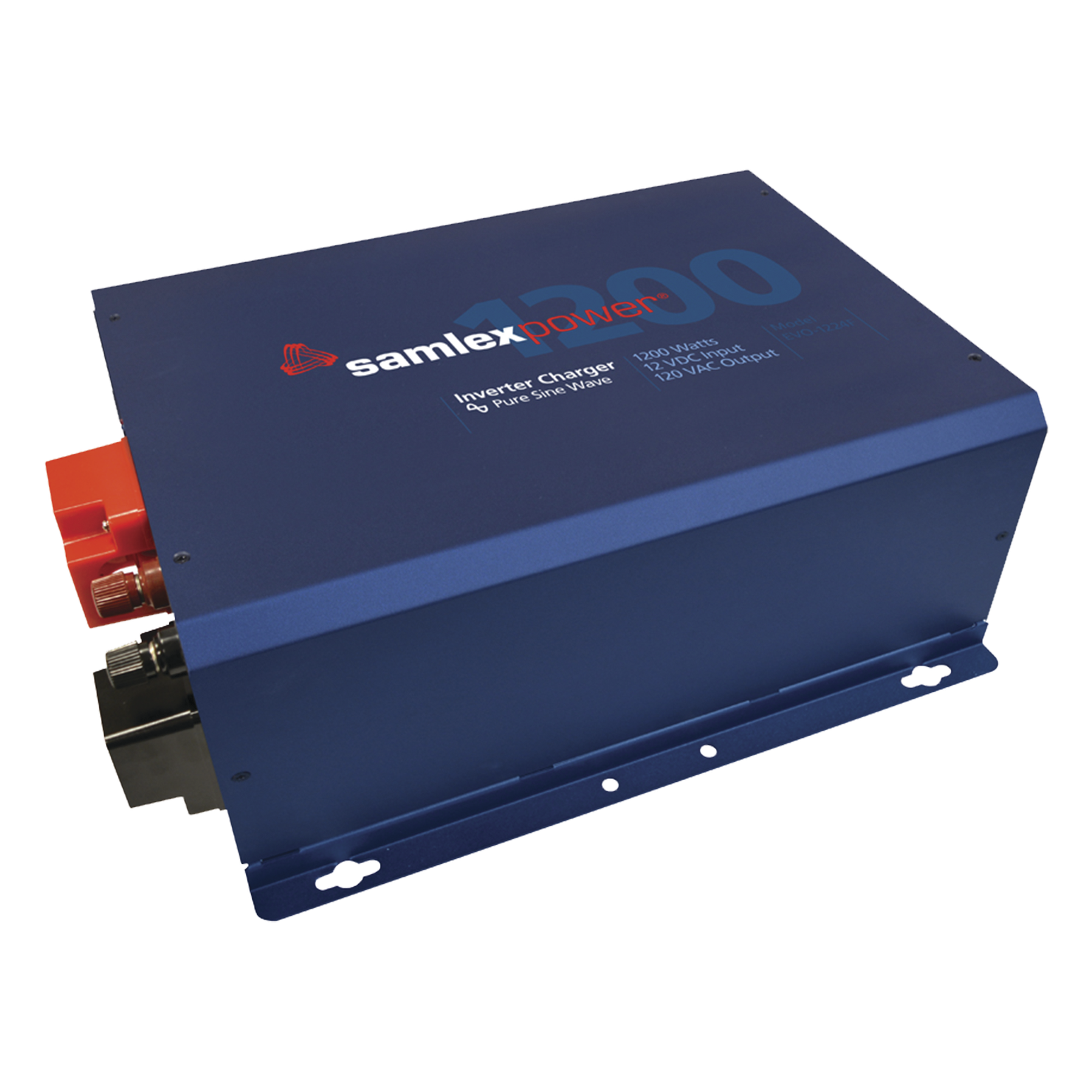 Inversor Cargador UPS / Onda Pura 1200 W / Entrada 12 V / Salida 120 VCA / Transferencia Cero / Solar 50 A — SAMLEX · SKU EVO-1212F
