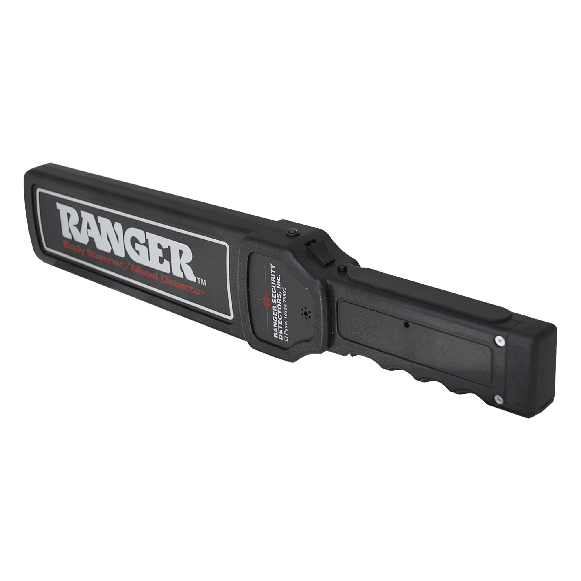 Detector de Metales Portátil / Sensibilidad Moneda 50 Centavos / Alarma Audible Variable / Vibración Silenciosa / Alimentación 9V — RANGER SECURITY DETECTORS · SKU RANGER-1500