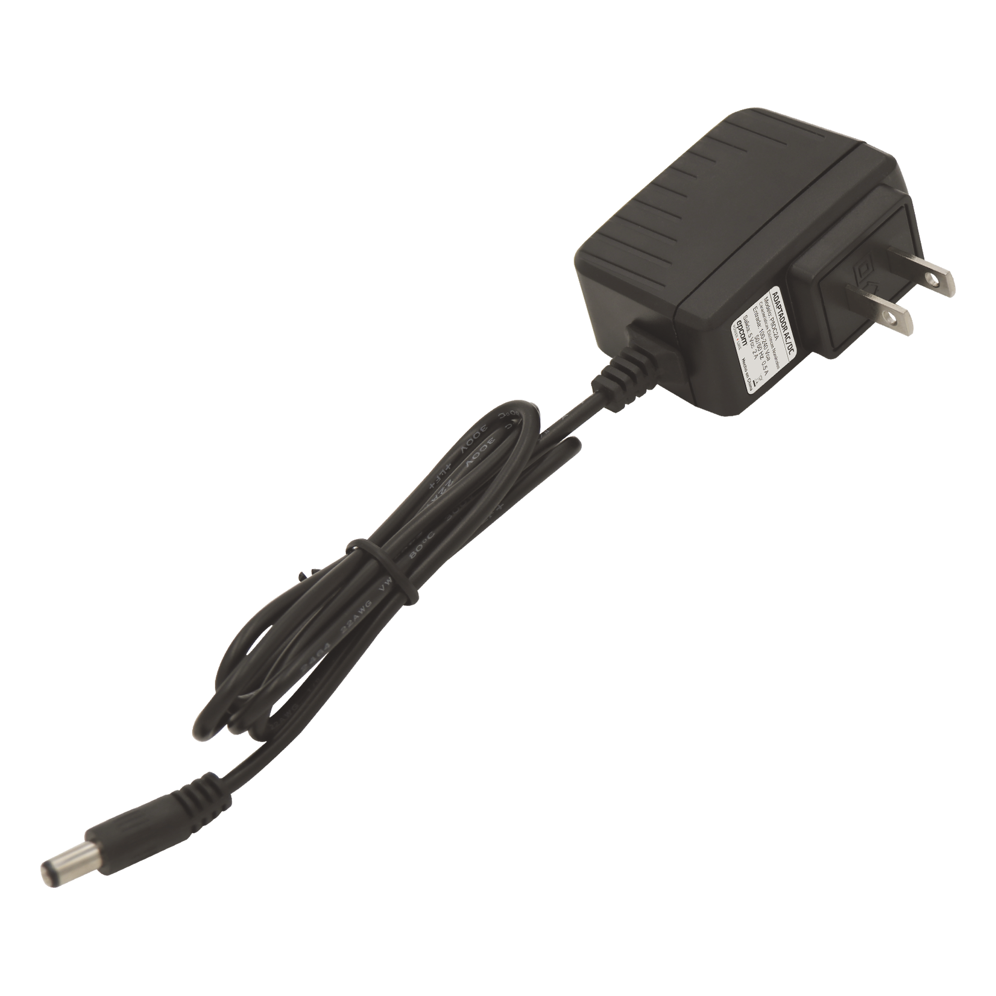 Fuente de Poder / 5 VCC / 2 A / Entrada 100-240 VCA / 65 x 70 x 24 mm / 0°C a +40°C — EPCOM POWERLINE · SKU P5DC2A