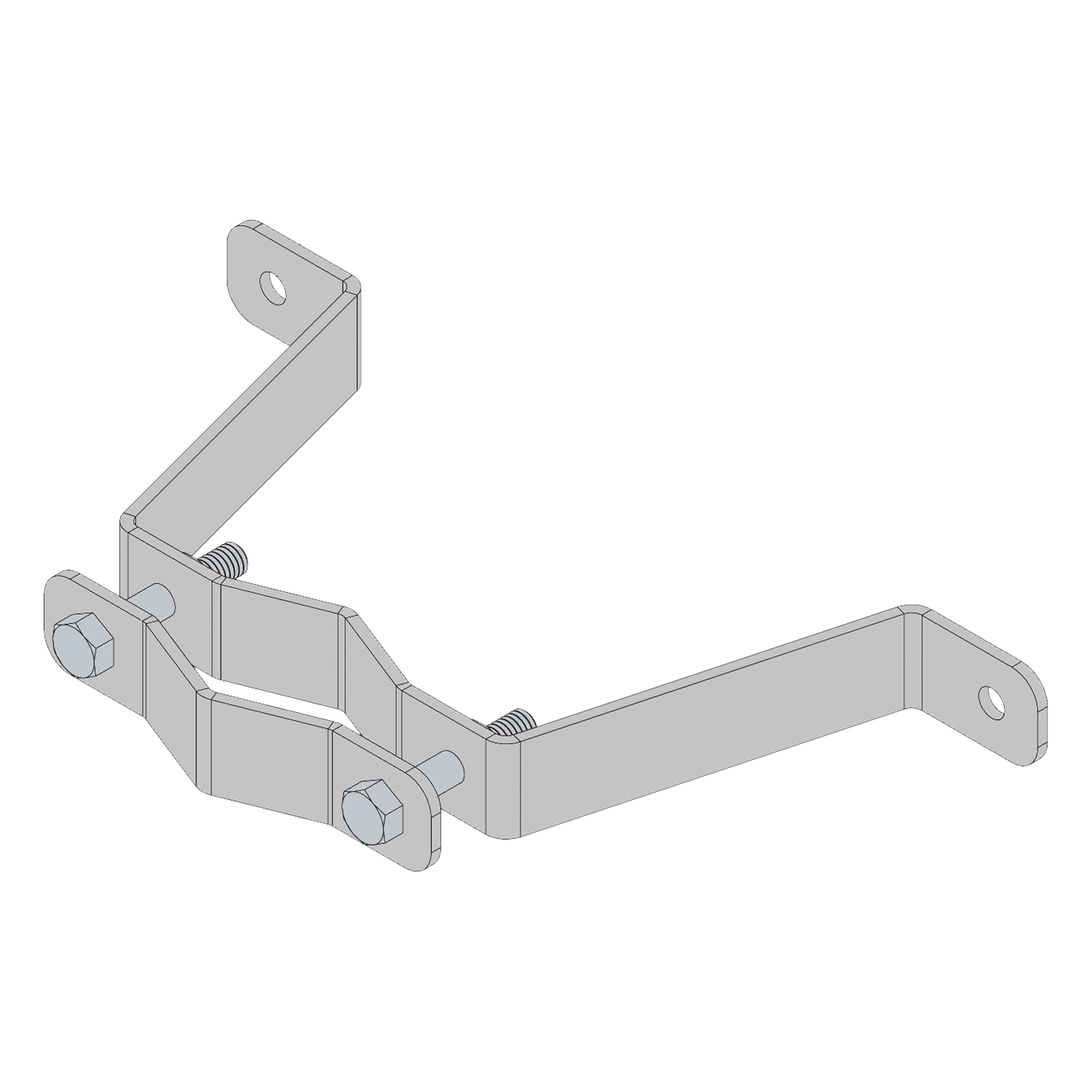Herraje de Pared para Mástil / Acero A-36 / 1" a 1-3/4" / 5 kg / 3 m (9.8 ft) — SYSCOM TOWERS · SKU SMRP-HL1