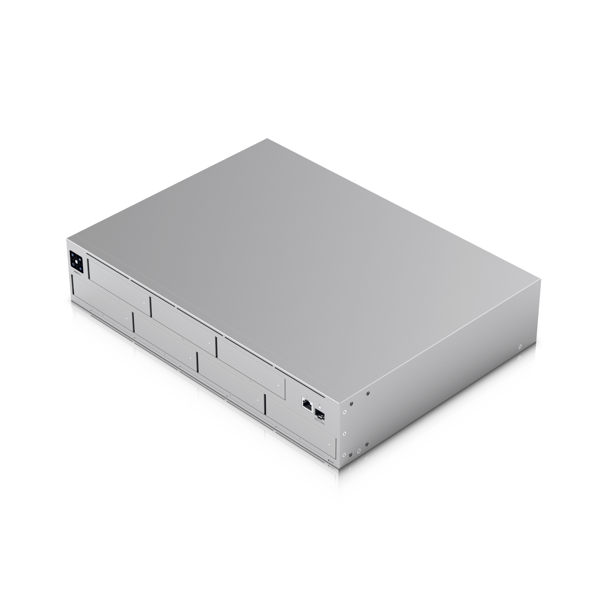 UNAS Pro Servidor de Almacenamiento en Red de 2U Rack con (7) Bahías para HDD/SSD de 2.5/3.5" con 1 Puerto 10GbE  y 1 Puerto SFP+ 10G