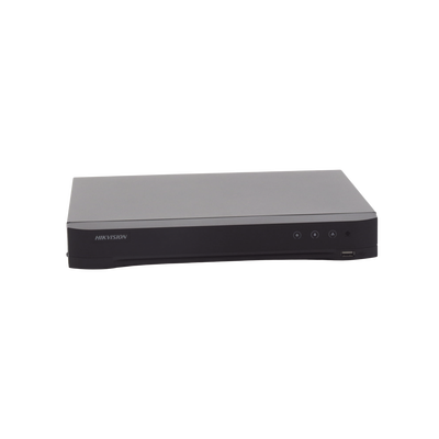 DVR 8 Canales TurboHD + 8 Canales IP / 8 Megapixel (4K) / Acusense (Evita Falsas Alarmas) / Audio por Coaxitron / 1 Bahía de Disco Duro / 8 Entradas de Alarma / 4 Salidad de Alarma / H.265+ 