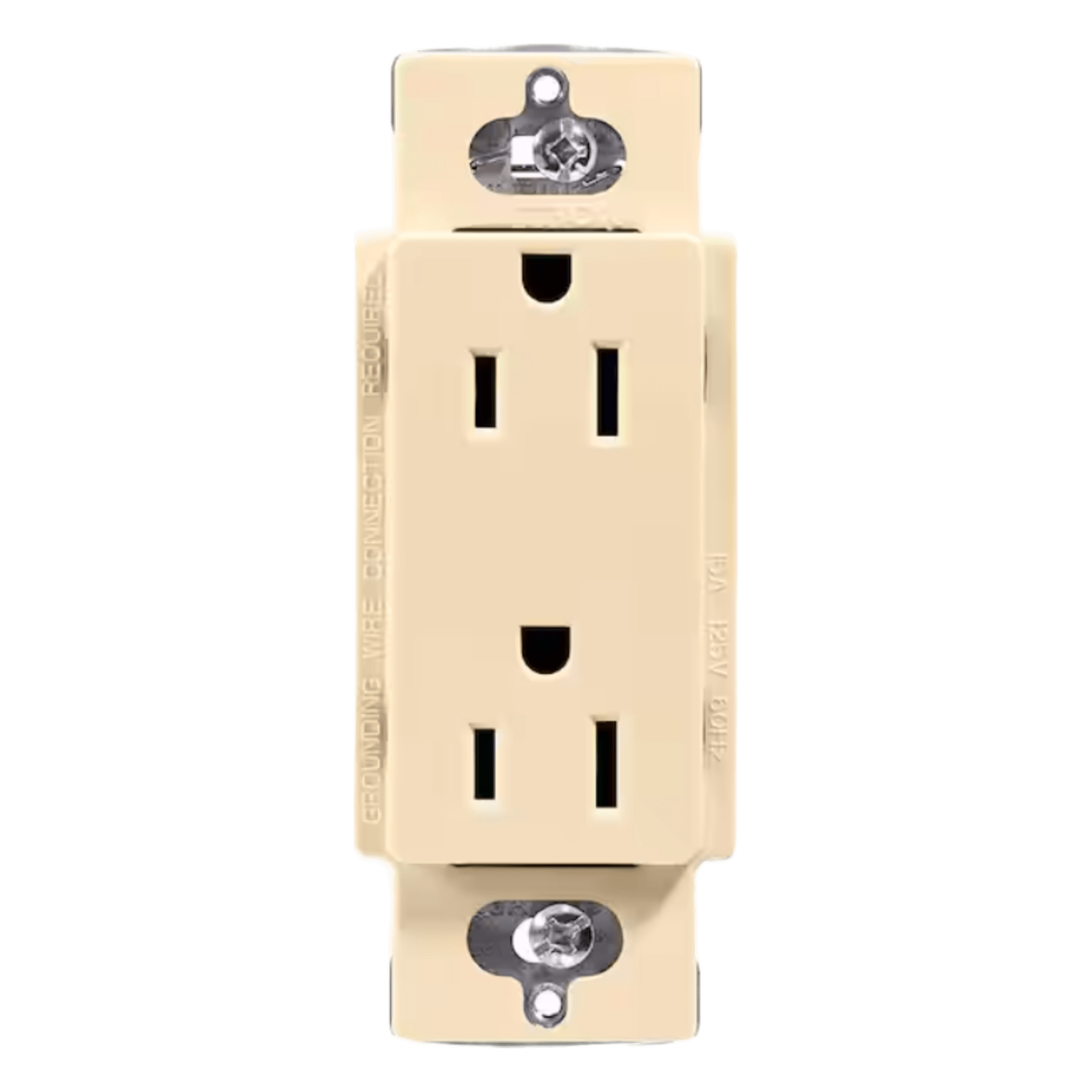Receptáculo Dúplex / 15 A / 125 V / NEMA 5-15R / Sin Placa / Color Marfil — LUTRON ELECTRONICS · SKU CAR15IVS