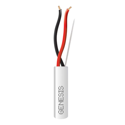 Cable para Alarma / 2x18 AWG / 305 m (1000 ft) / Riser / Blanco — GENESIS · SKU 2114-1101/1000