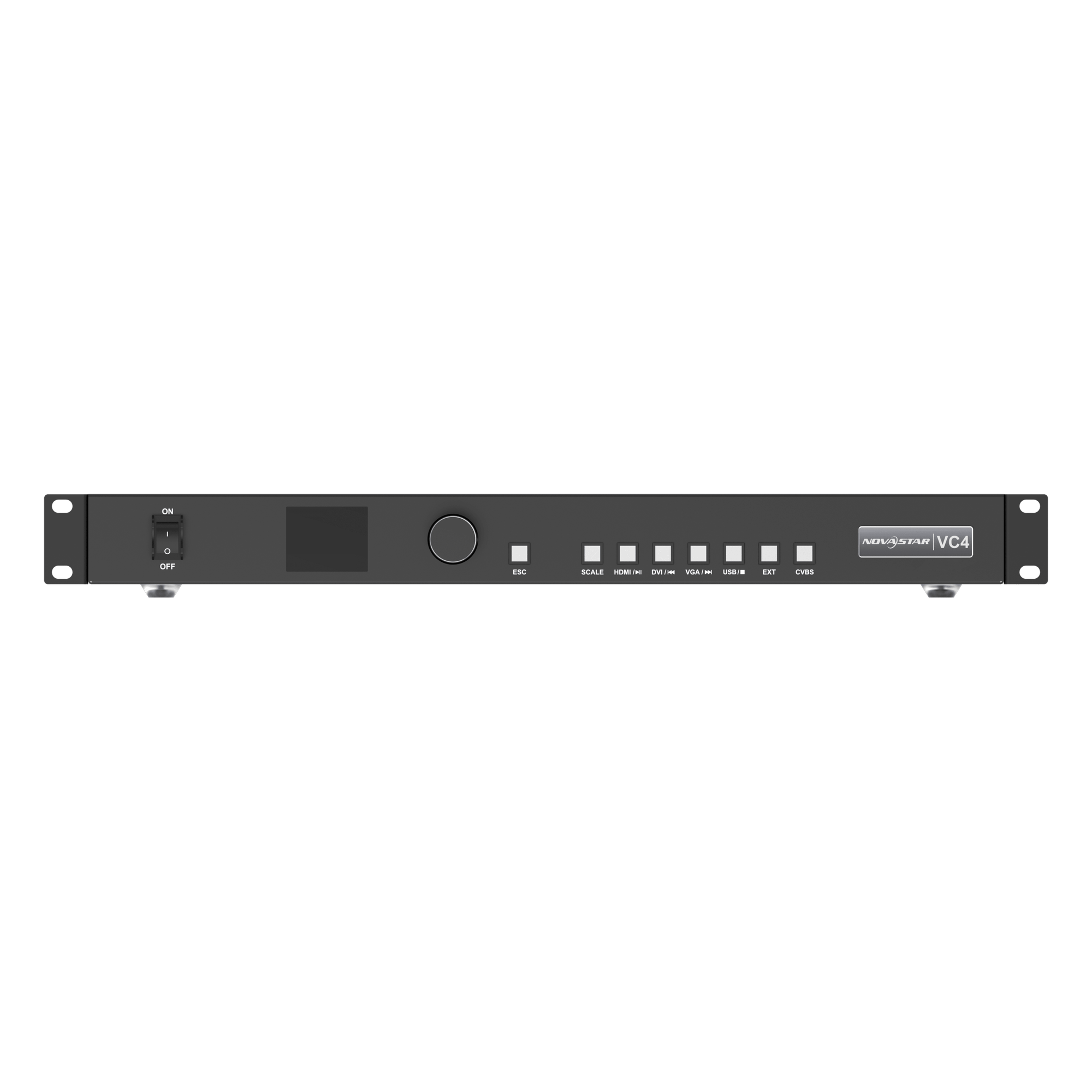 Controlador de Video LED / 4 Puertos Gigabit Ethernet / Resolución Máxima 2.6 MP / Entradas HDMI 1.3, DVI, VGA, CVBS / 6 Escenas Preconfiguradas — NOVASTAR · SKU VC4