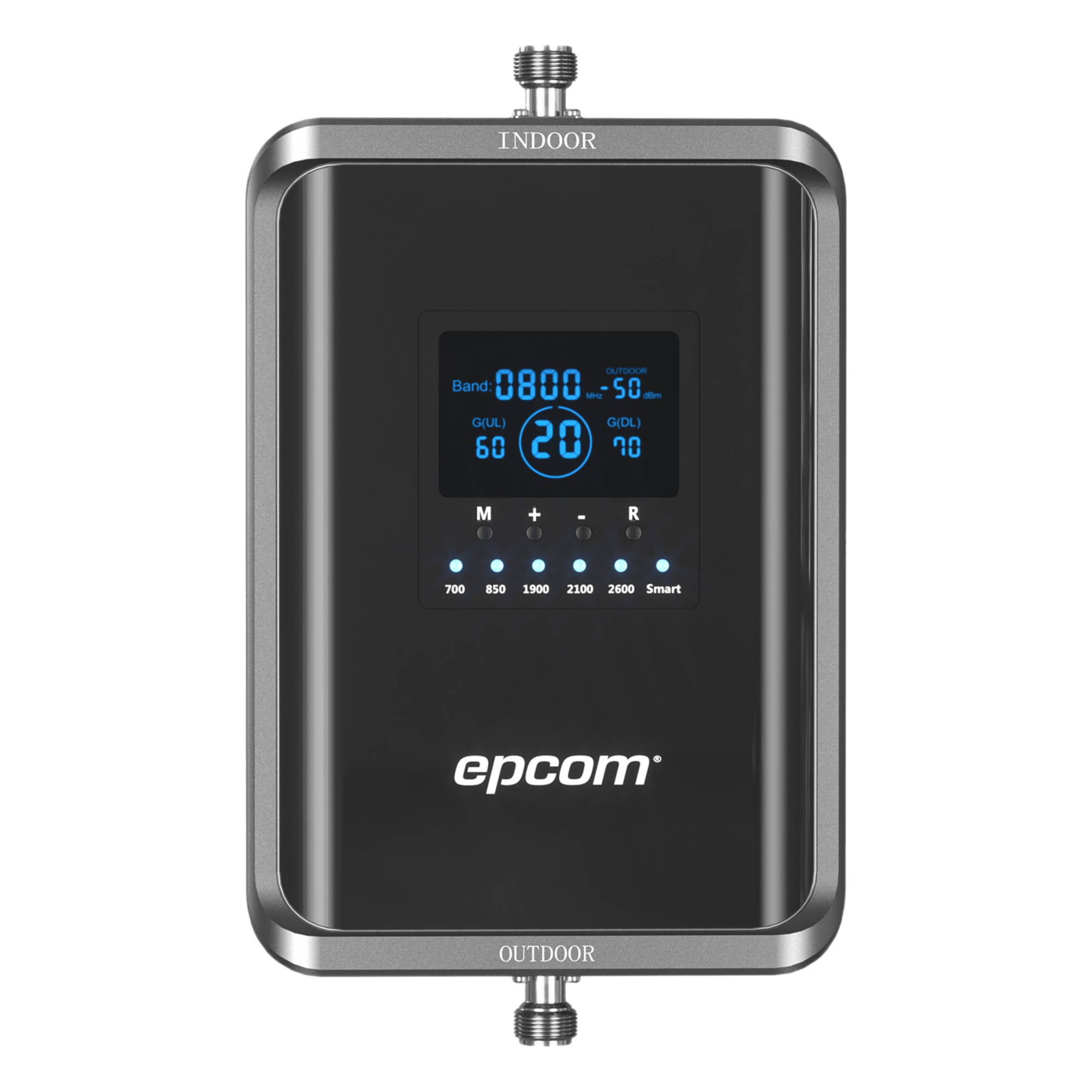Amplificador de Señal Celular / 5G Pentabanda / 1000 m² (10763.9 ft²) / 70 dB Ganancia / VoLTE / Múltiples Operadores — EPCOM · SKU EP-5G-PBS-V2SA