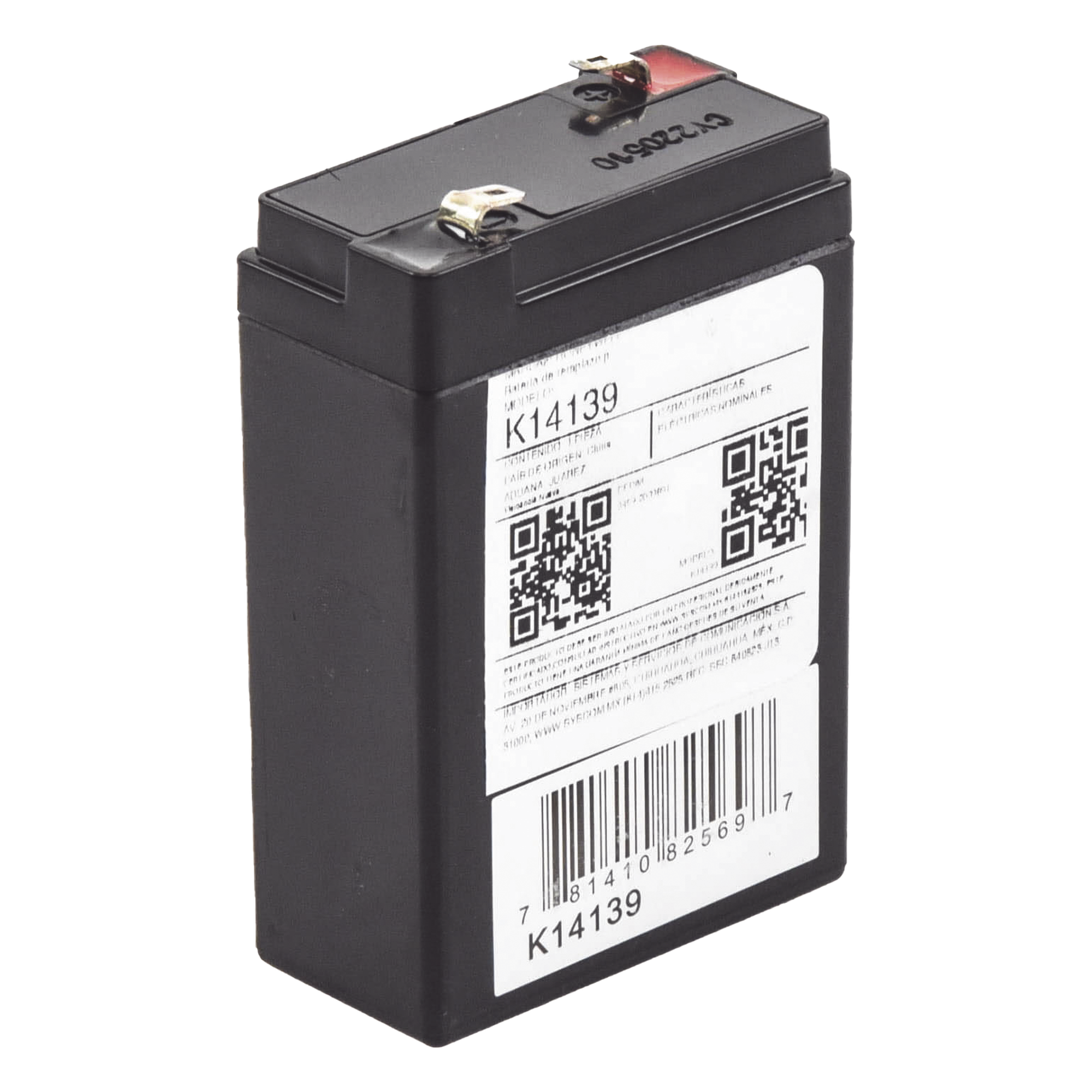 Batería de Respaldo SLA / 6 VCD / 3.1 Ah / 24 Horas Autonomía / 5 Años Vida Útil / AlarmNet — HONEYWELL · SKU K14139