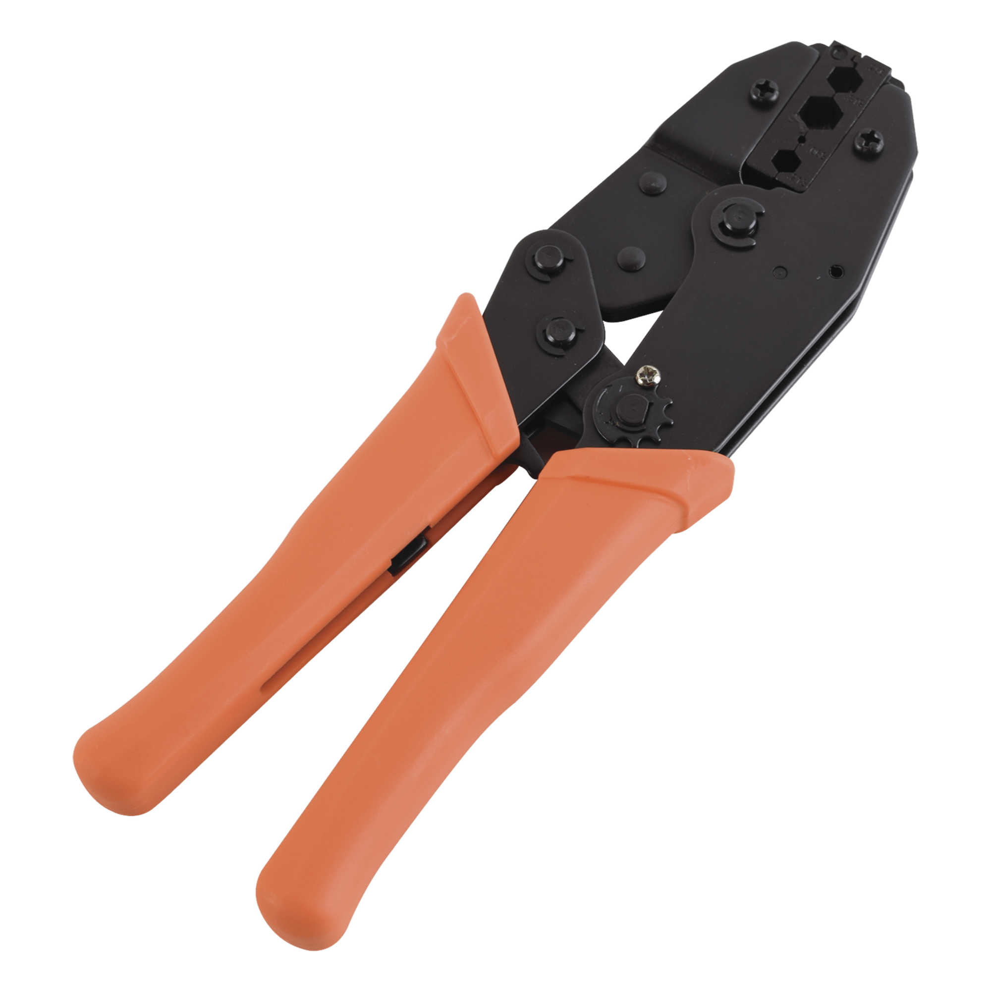 Pinza de Crimpado Hexagonal / Cables RG-58/U, RG-59, RG-8/X / 3 Cavidades 0.068", 0.213", 0.256" / Acero MN65 Antioxidante / Trinquete Ajustable — EPCOM POWERLINE · SKU SYS-RG59-CT