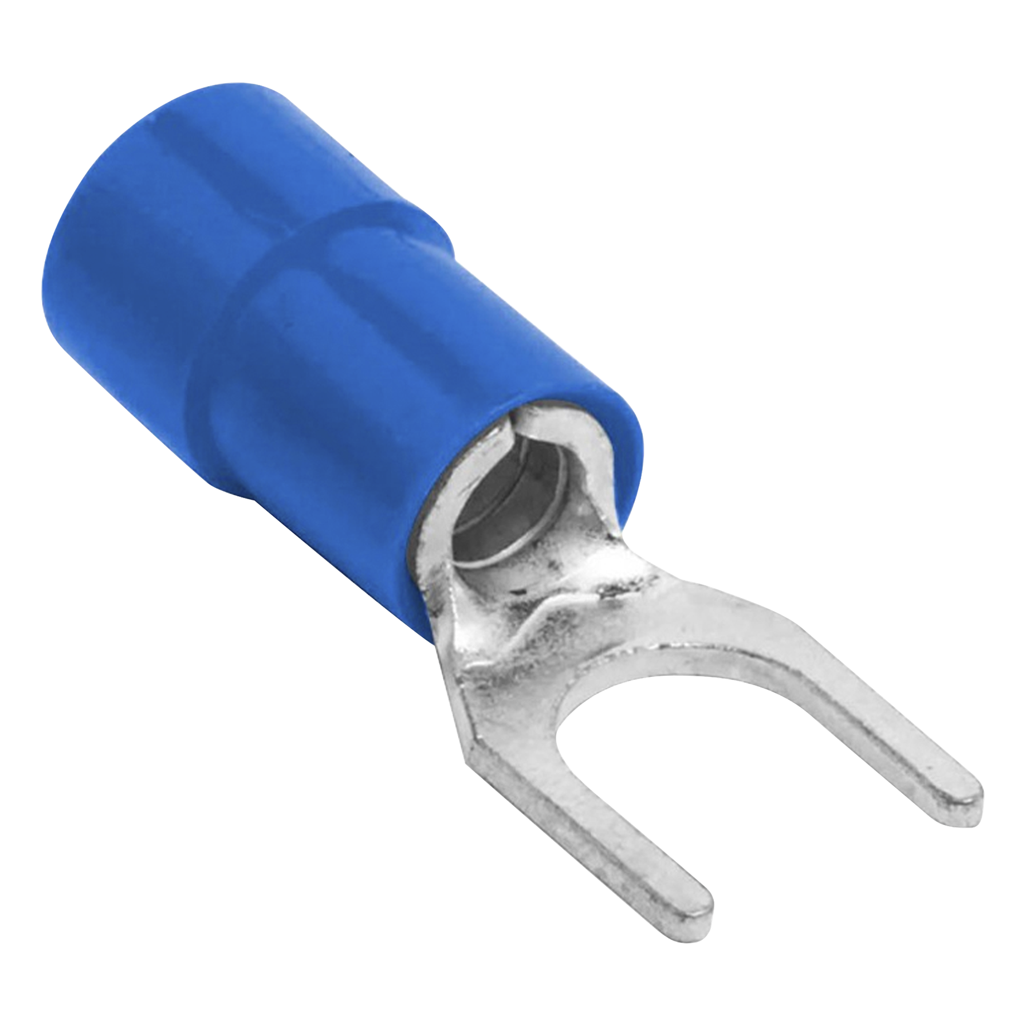 Terminal Horquilla Aislada / 16-14 AWG / Azul / 25 Piezas / Espada 6.3 mm — EPCOM POWERLINE · SKU RB1157-100