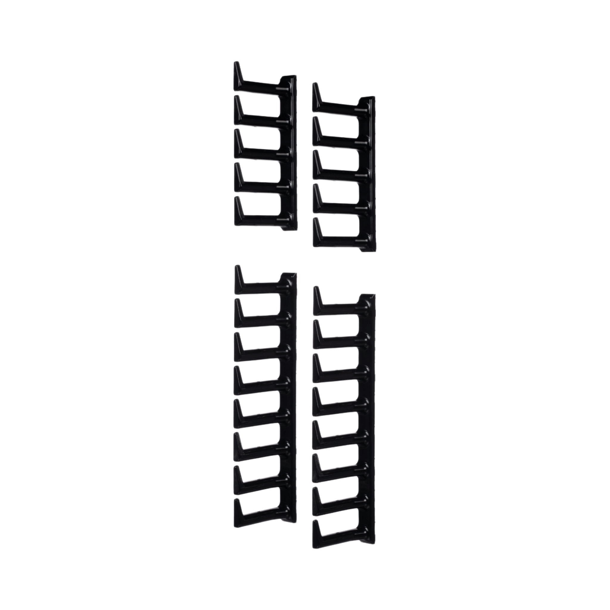 Kit de Dedos Para Administración de Cables en Gabinetes FlexFusion™, de 42 o 45 UR,  Dedos de 100 mm de Longitud, Color Negro 