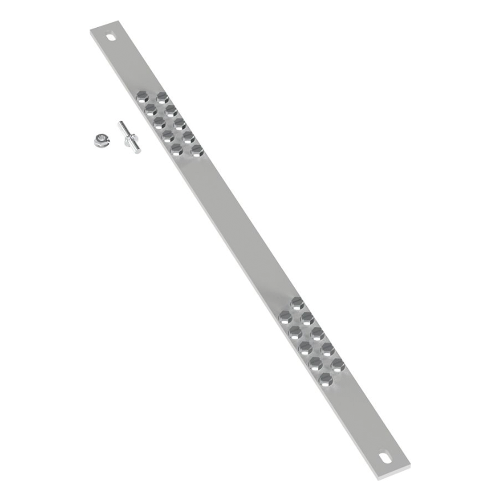 Barra de Conexión a Tierra / Rack 19" / 20 Orificios / 483 mm (1.58 ft) / 45 Unidades / EIA-310
