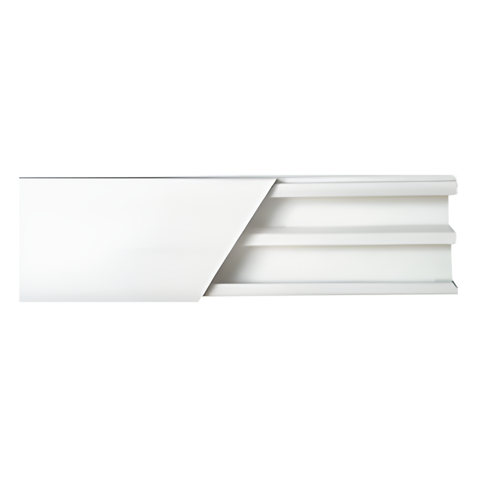 Canaleta de PVC / 20 x 10 mm / 2.5 m (8.2 ft) / Auto-extinguible / Con División / Resistente a UV — THORSMAN · SKU TMK-1020-CD