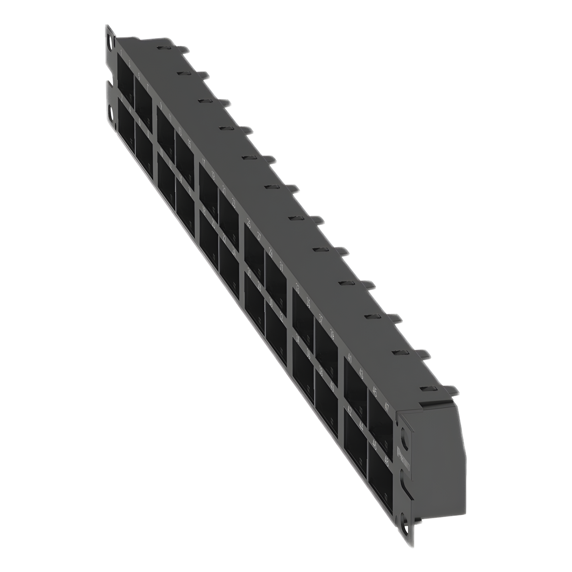 Panel de Parcheo Modular / 48 Puertos / 1 UR / Alta Densidad / Sin Blindaje / Rack 19 Pulgadas