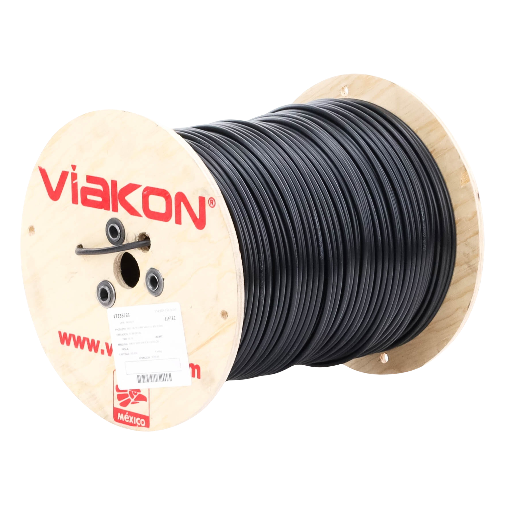 Cable Coaxial CCTV / 305 m (1000 ft) / Cobre Sólido / Blindaje 80% / Retardante a la Llama y UV / Intemperie