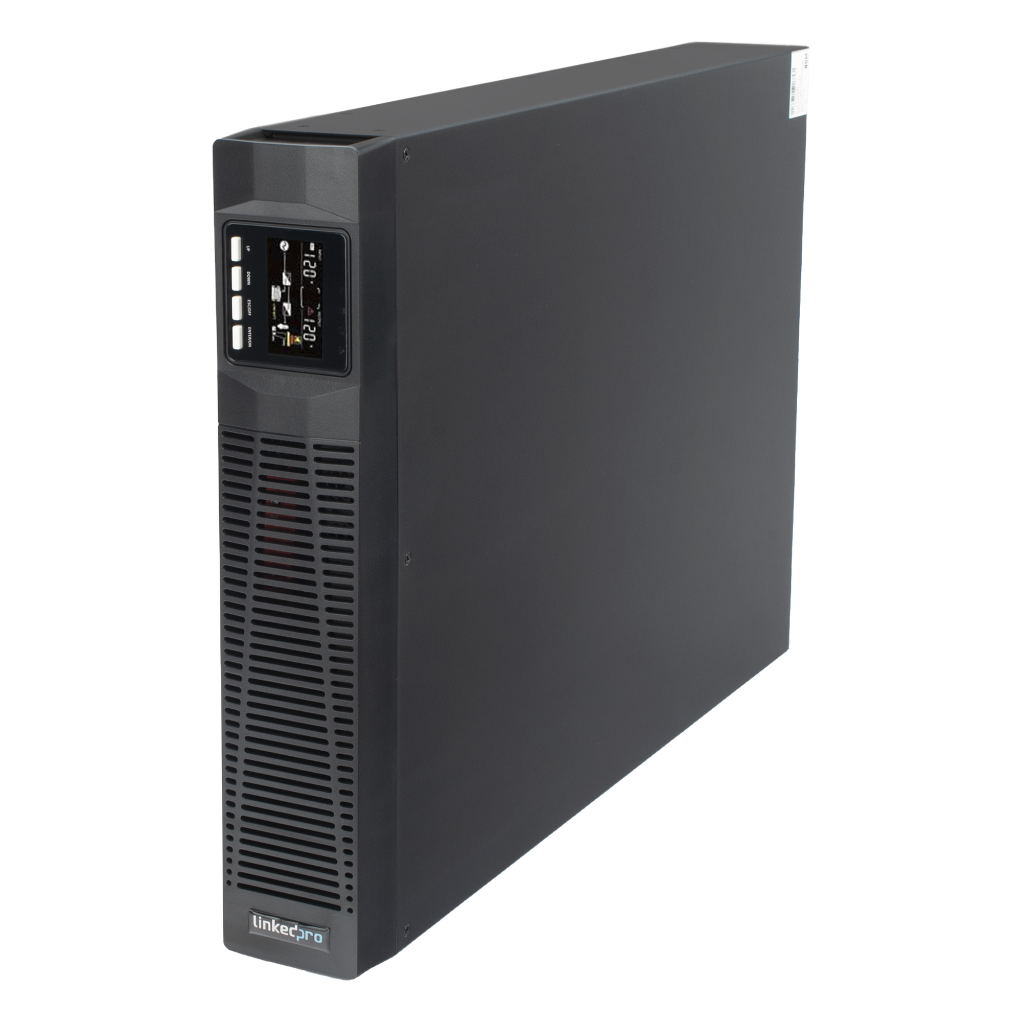 UPS Online Doble Conversión / 3000 VA / 2700 W / Rack-Torre 2U / Onda Senoidal Pura / AVR 81-145 VAC / 8 Salidas NEMA 5-20R — LINKEDPRO BY EPCOM · SKU LP3KRT