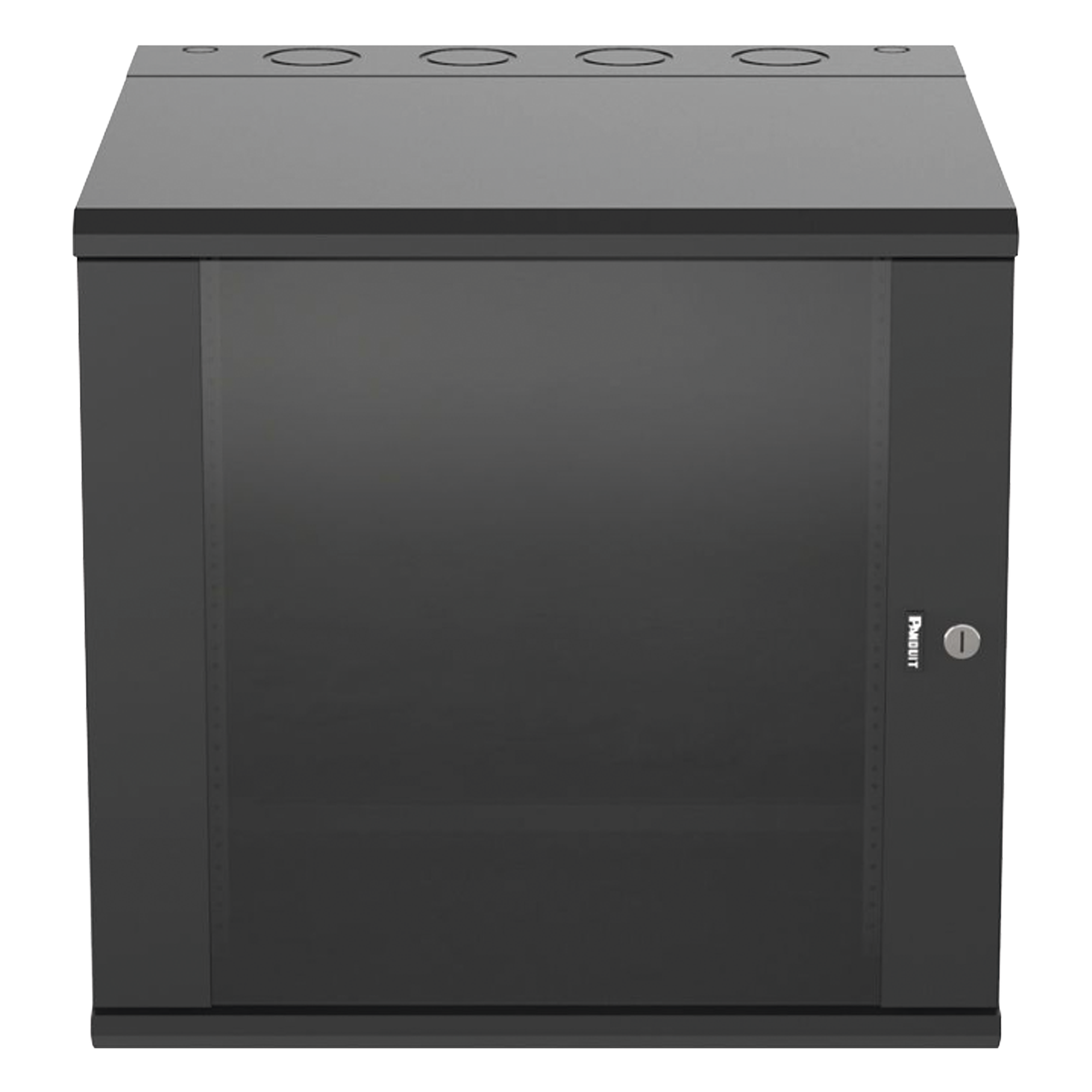Gabinete de Montaje en Pared / 19in / 12 UR / 635mm (25in) Profundidad / Ventana de Seguridad / Acero y Vidrio Templado